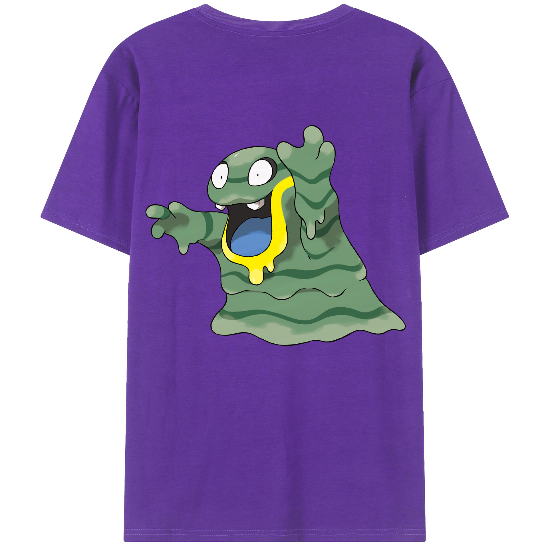 （画像用） ポケットモンスター Pokémon 綿100％ メンズ半袖Tシャツ（バックプリント） 通気性