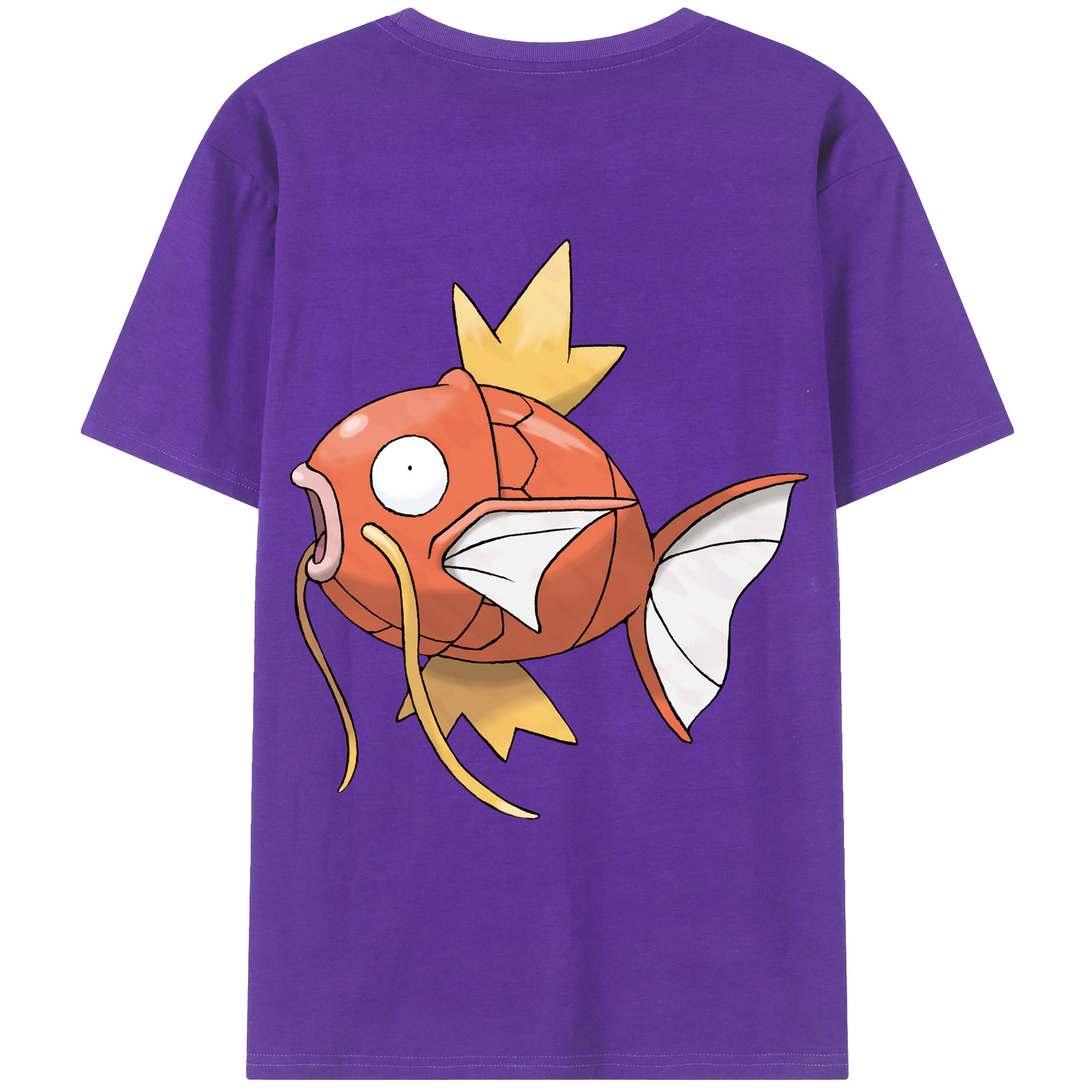 （画像用） ポケットモンスター Pokémon 綿100％ メンズ半袖Tシャツ（バックプリント） 通気性