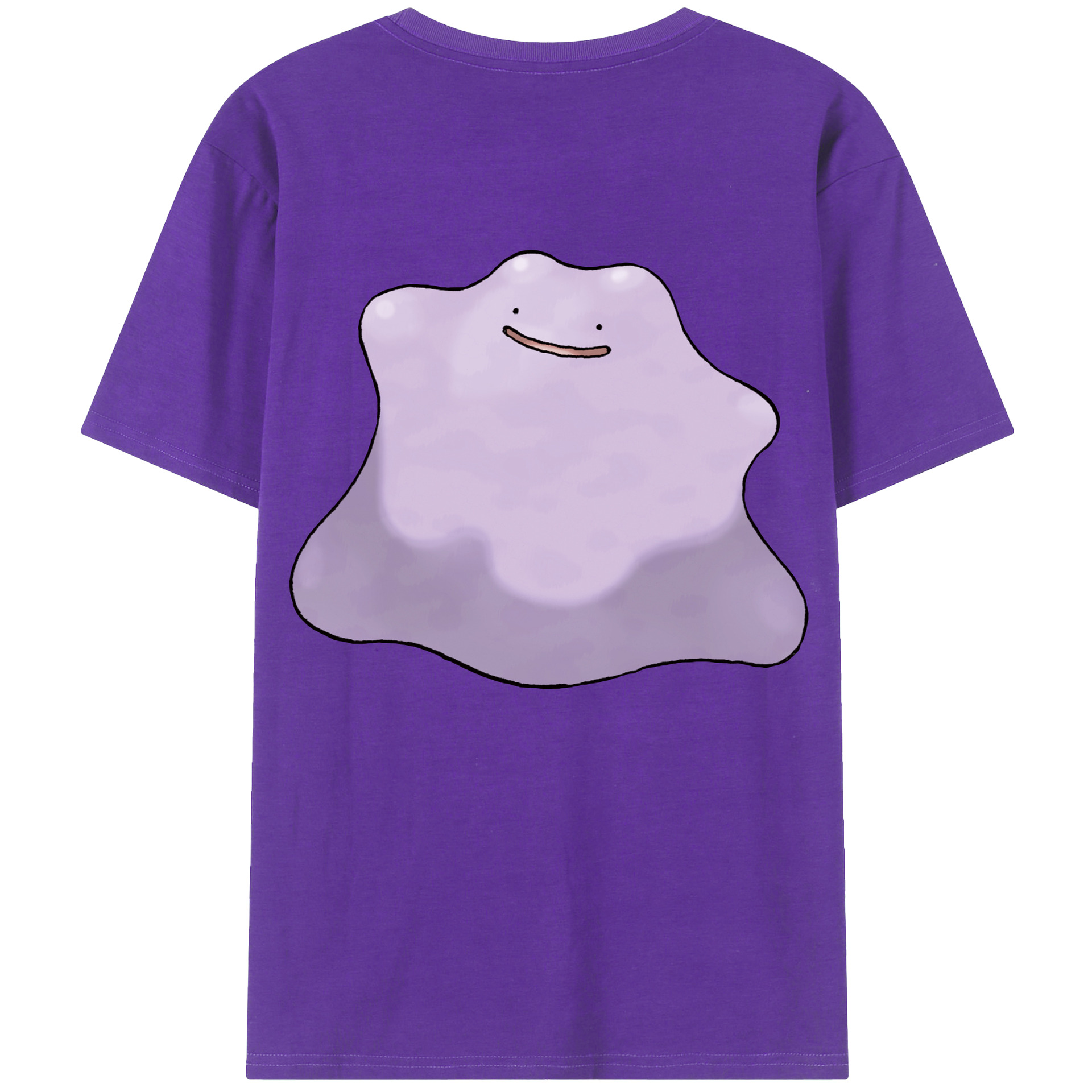 （画像用） ポケットモンスター Pokémon 綿100％ メンズ半袖Tシャツ（バックプリント） 通気性