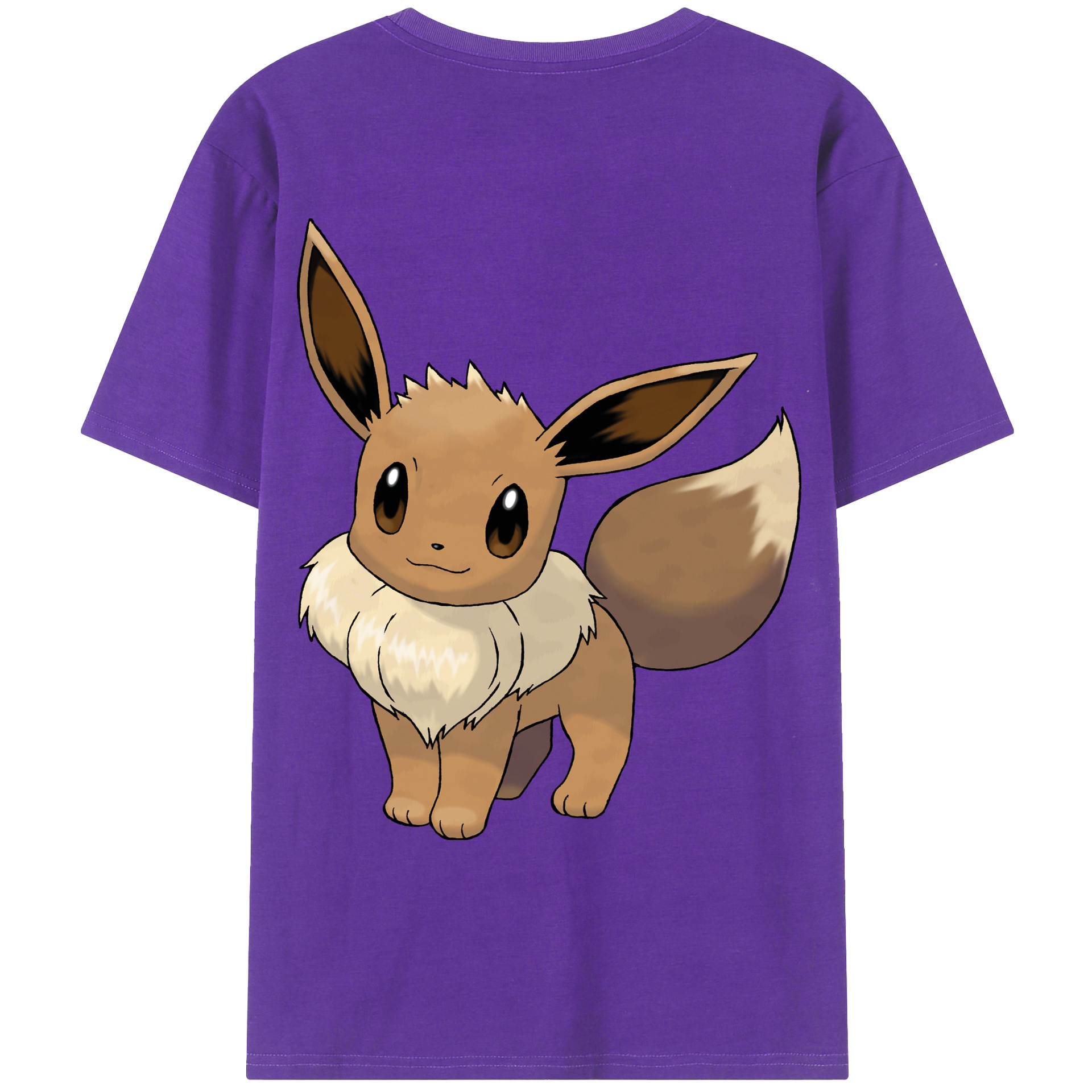 （画像用） ポケットモンスター Pokémon 綿100％ メンズ半袖Tシャツ（バックプリント） 通気性