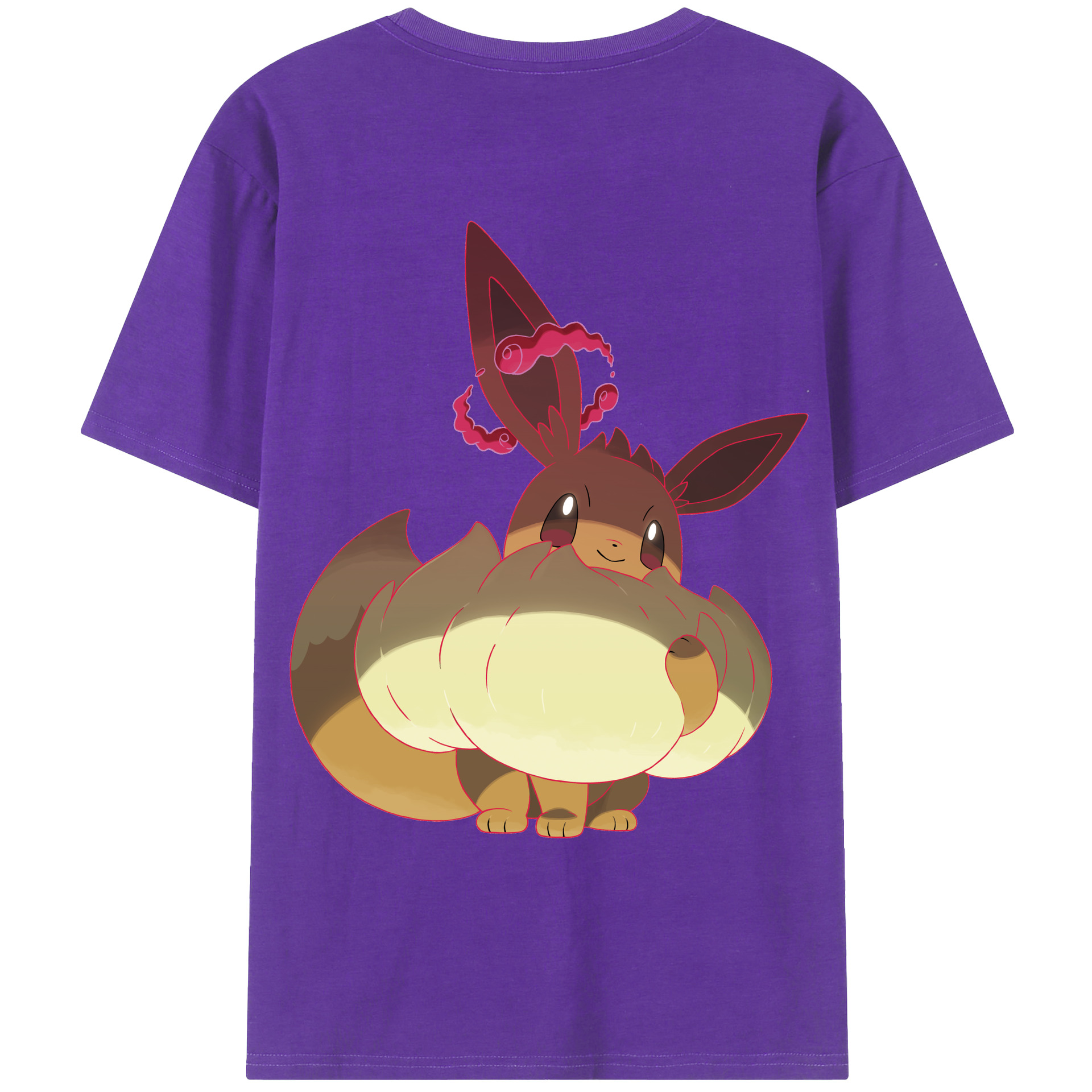 （画像用） ポケットモンスター Pokémon 綿100％ メンズ半袖Tシャツ（バックプリント） 通気性