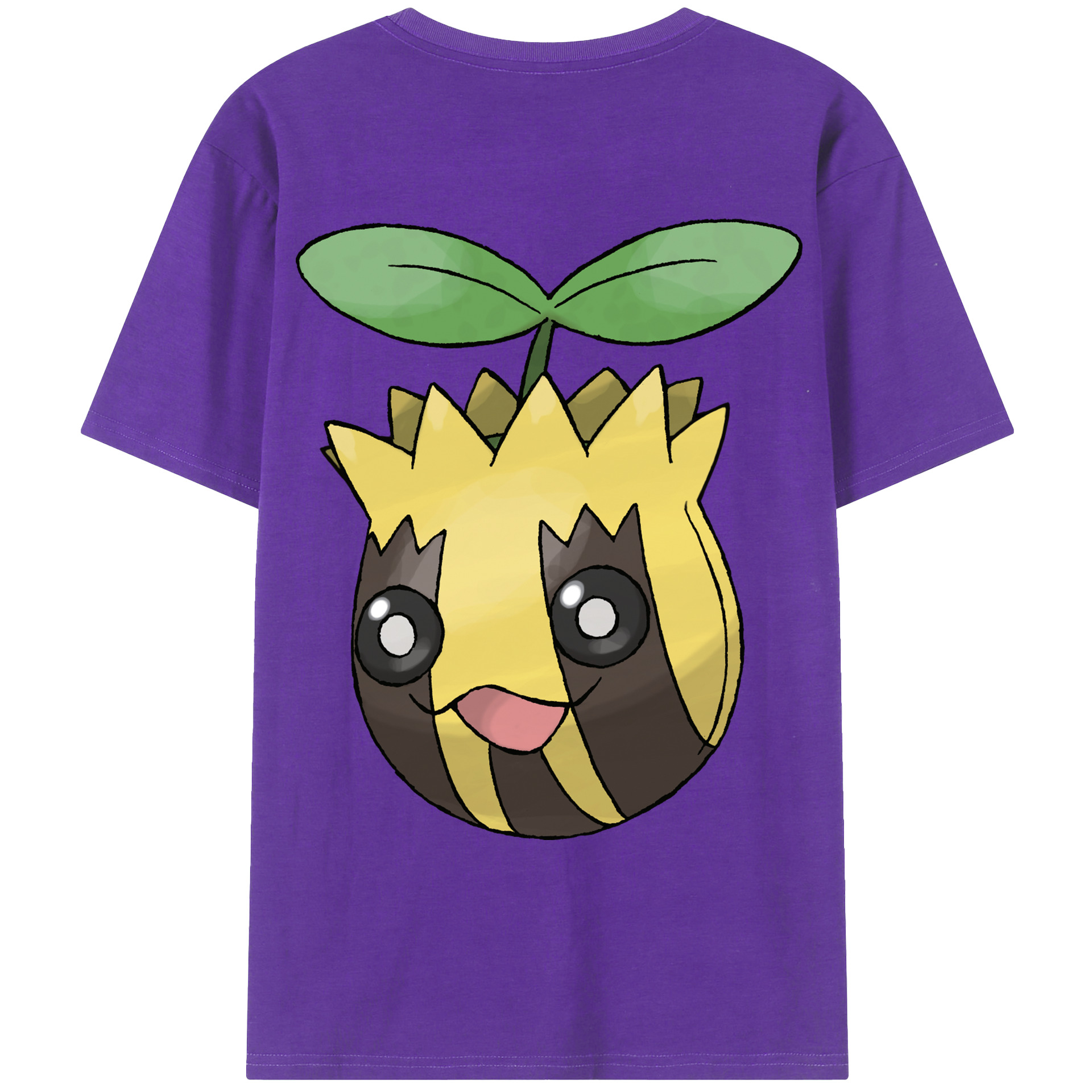 （画像用） ポケットモンスター Pokémon 綿100％ メンズ半袖Tシャツ（バックプリント） 通気性