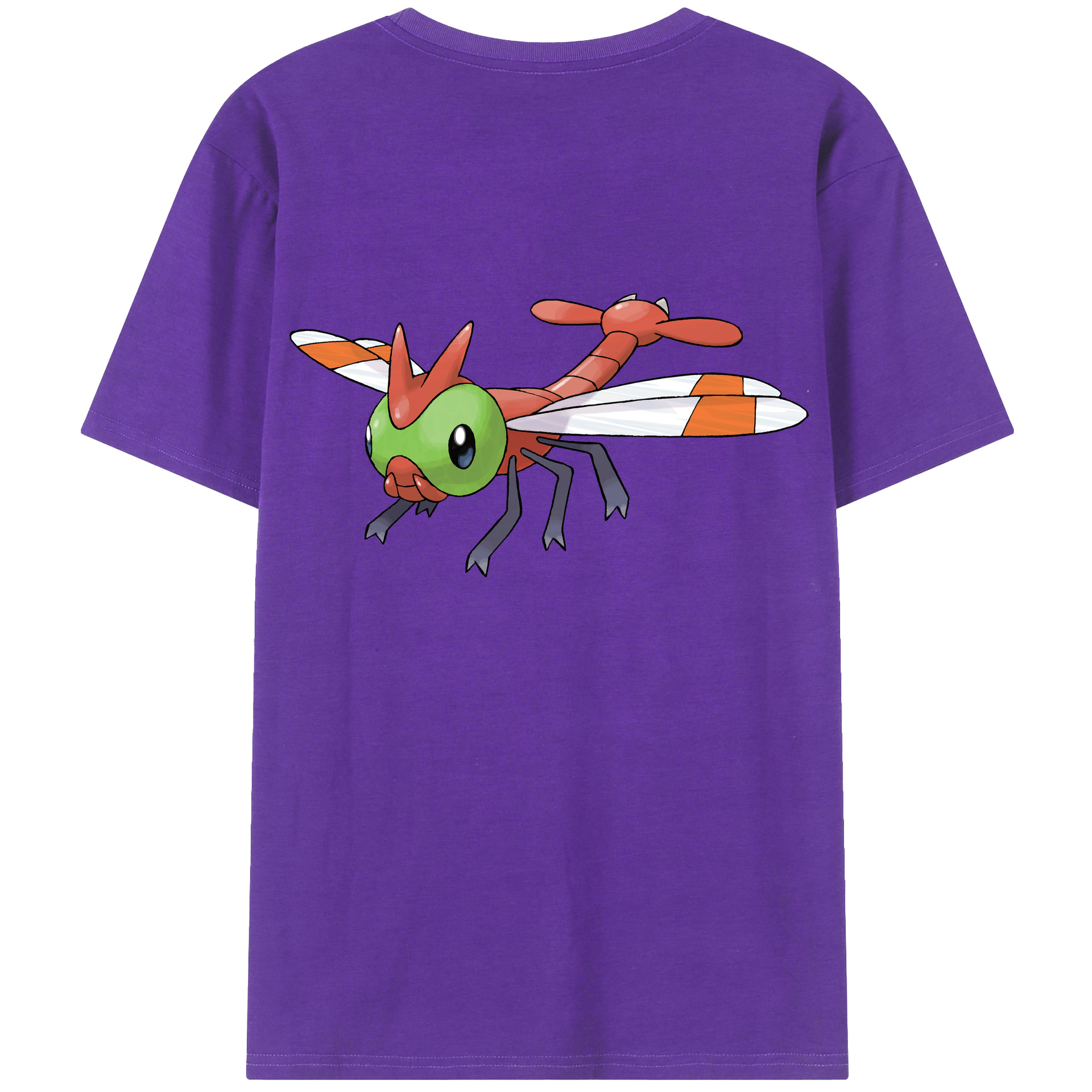 （画像用） ポケットモンスター Pokémon 綿100％ メンズ半袖Tシャツ（バックプリント） 通気性