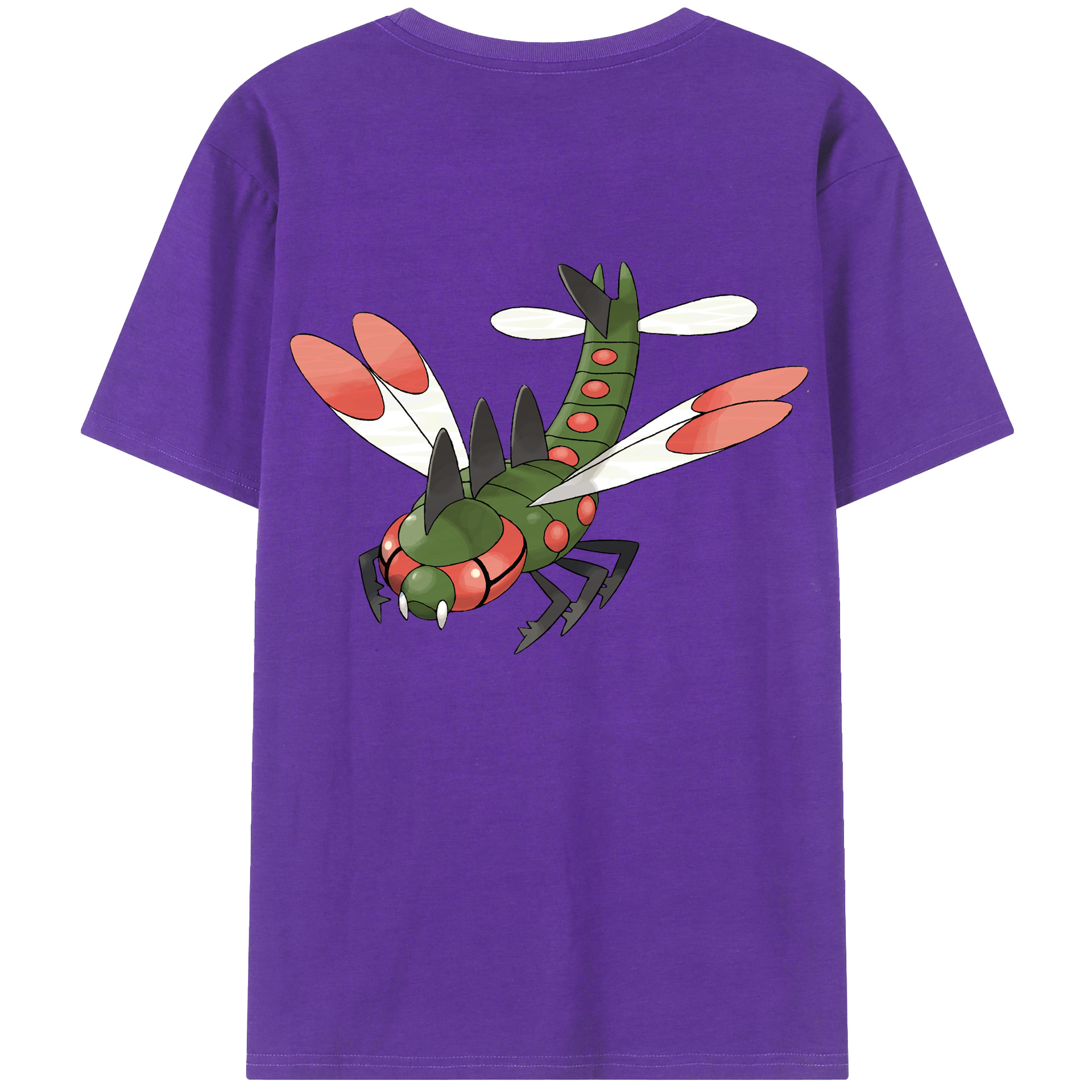 （画像用） ポケットモンスター Pokémon 綿100％ メンズ半袖Tシャツ（バックプリント） 通気性