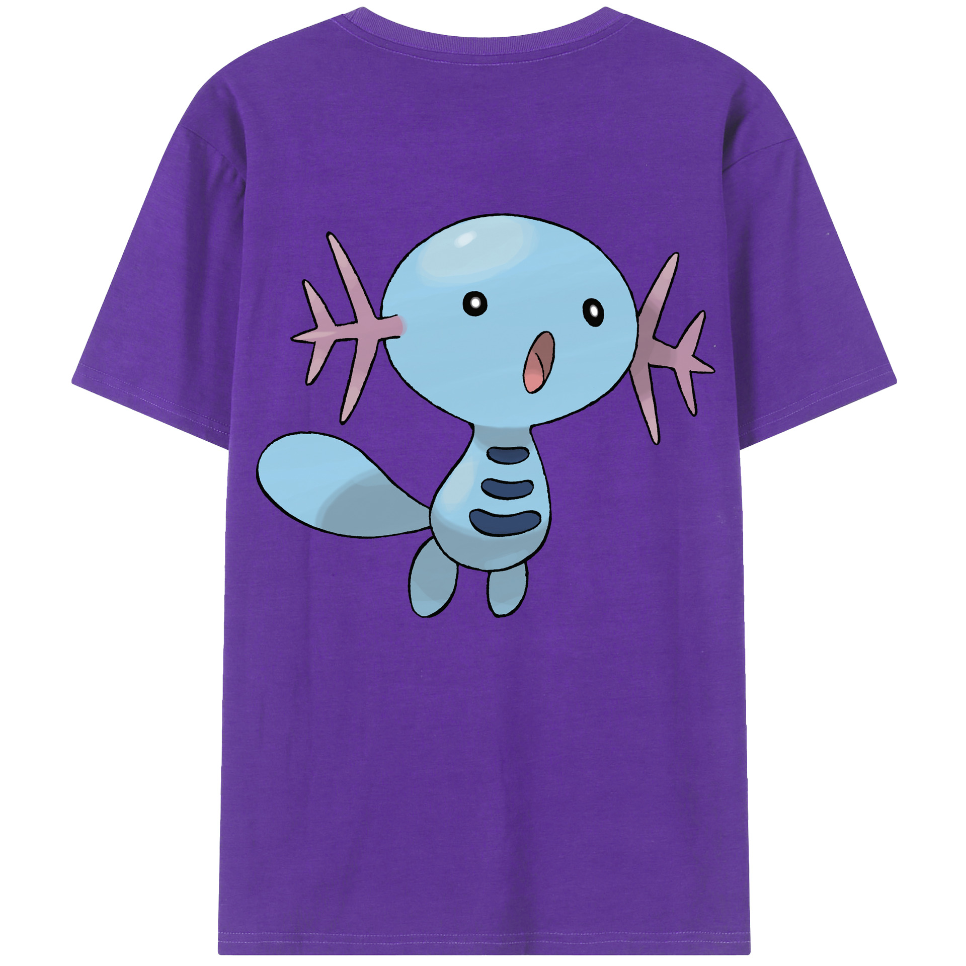 （画像用） ポケットモンスター Pokémon 綿100％ メンズ半袖Tシャツ（バックプリント） 通気性