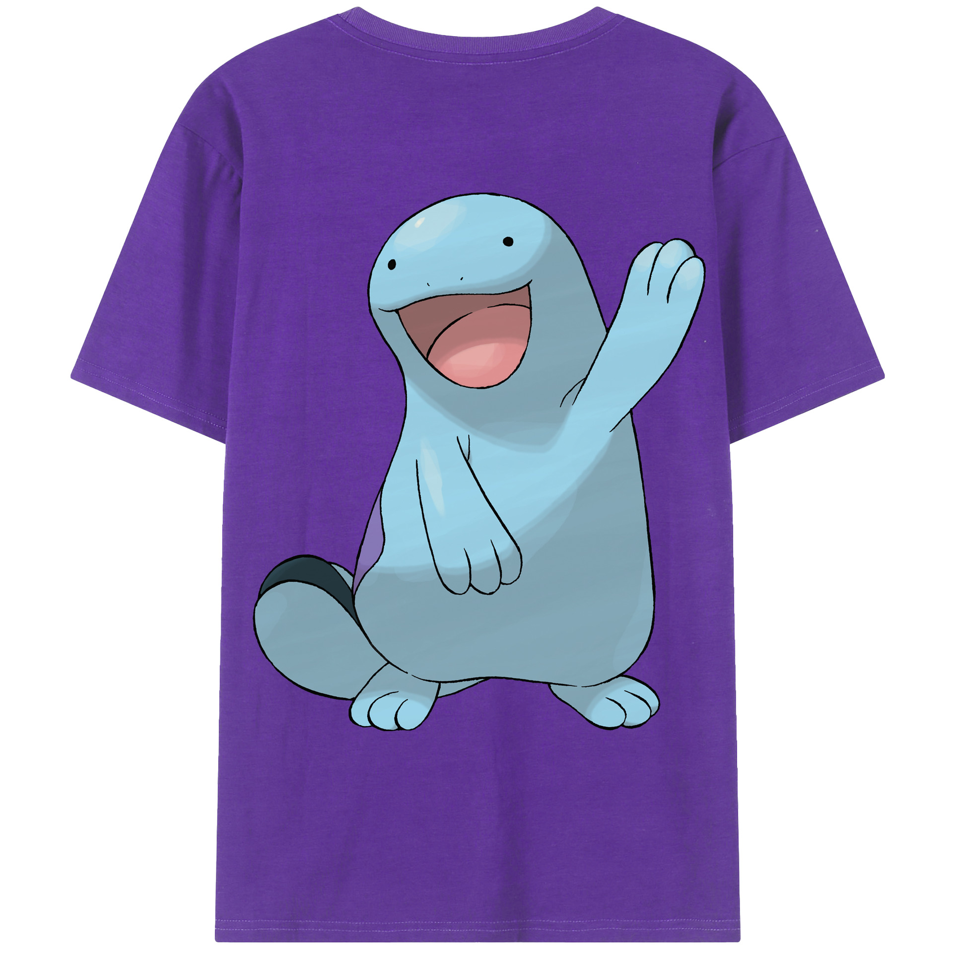 （画像用） ポケットモンスター Pokémon 綿100％ メンズ半袖Tシャツ（バックプリント） 通気性