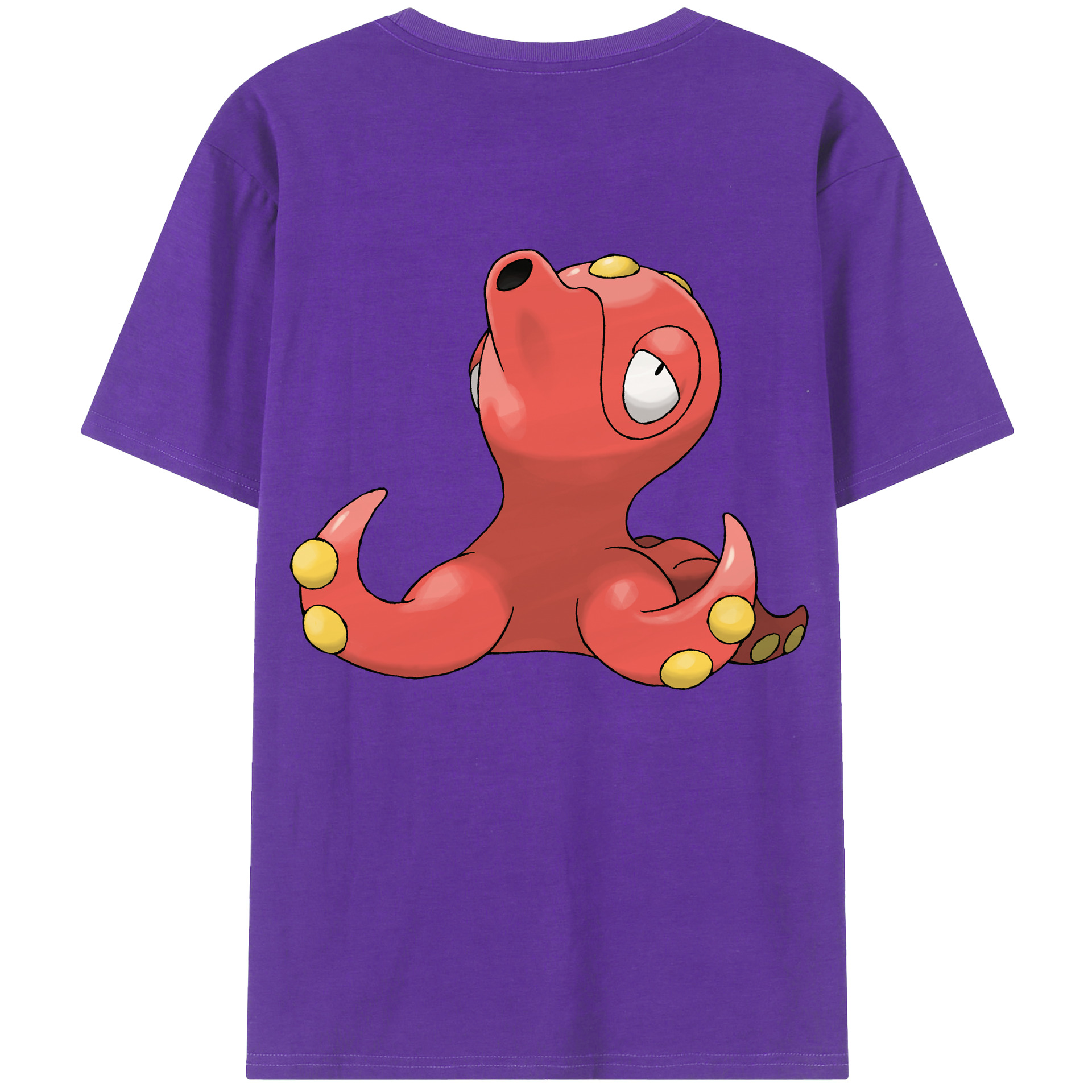 （画像用） ポケットモンスター Pokémon 綿100％ メンズ半袖Tシャツ（バックプリント） 通気性