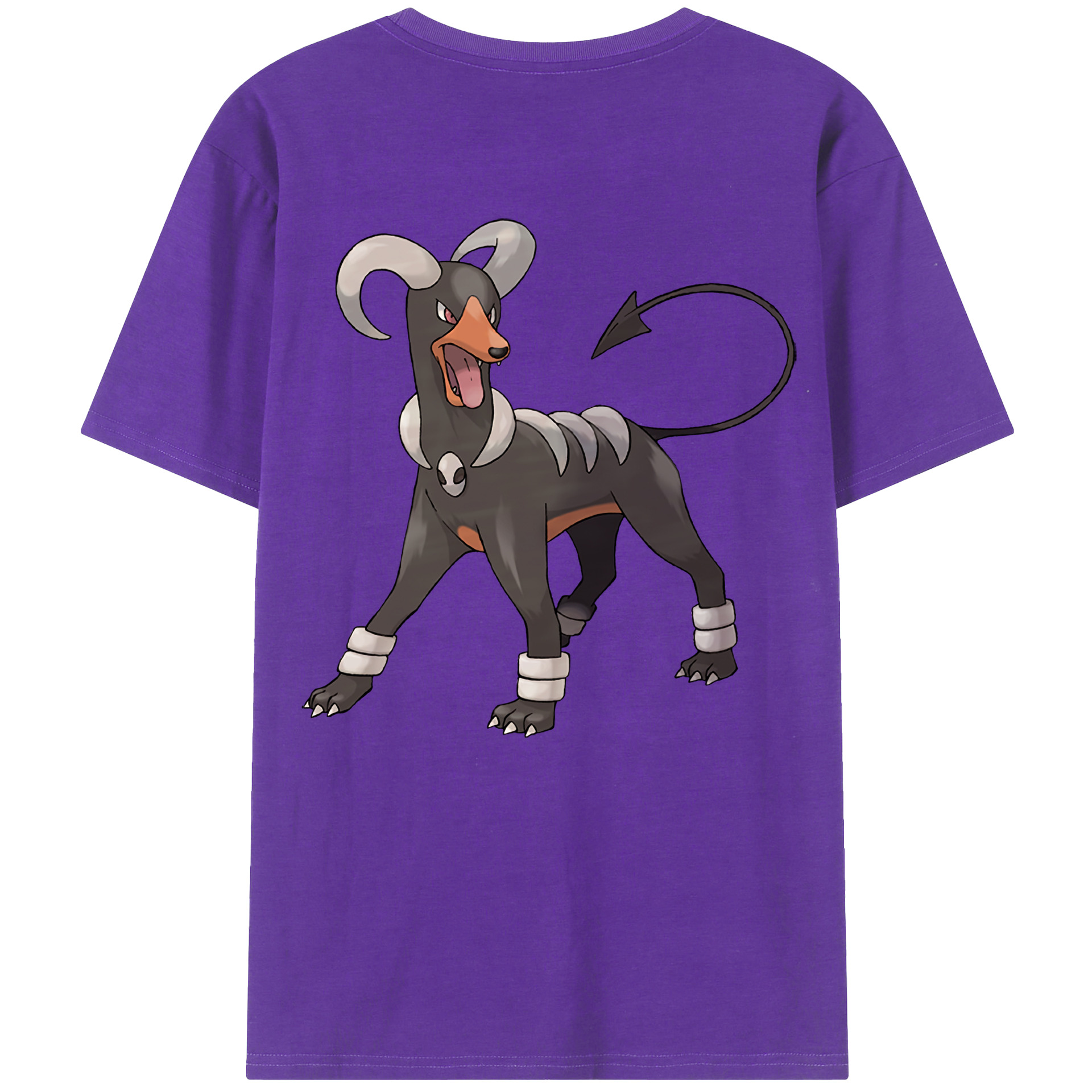 （画像用） ポケットモンスター Pokémon 綿100％ メンズ半袖Tシャツ（バックプリント） 通気性