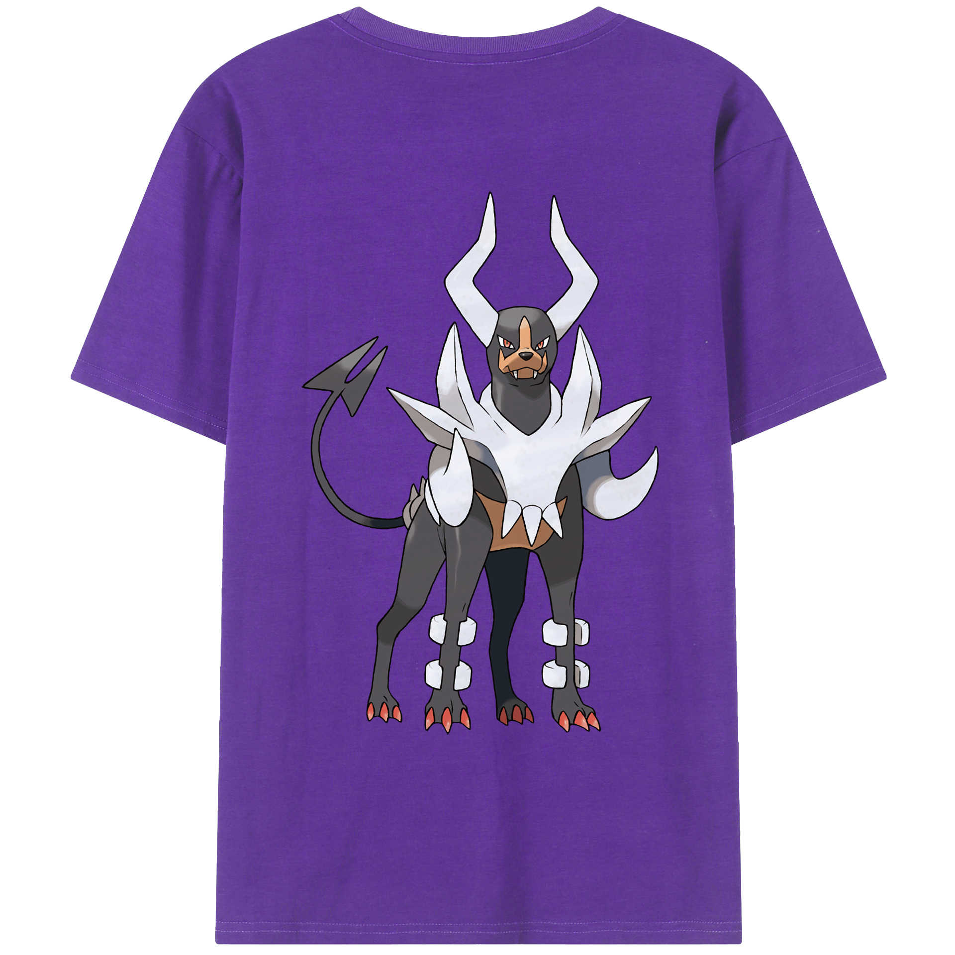 （画像用） ポケットモンスター Pokémon 綿100％ メンズ半袖Tシャツ（バックプリント） 通気性