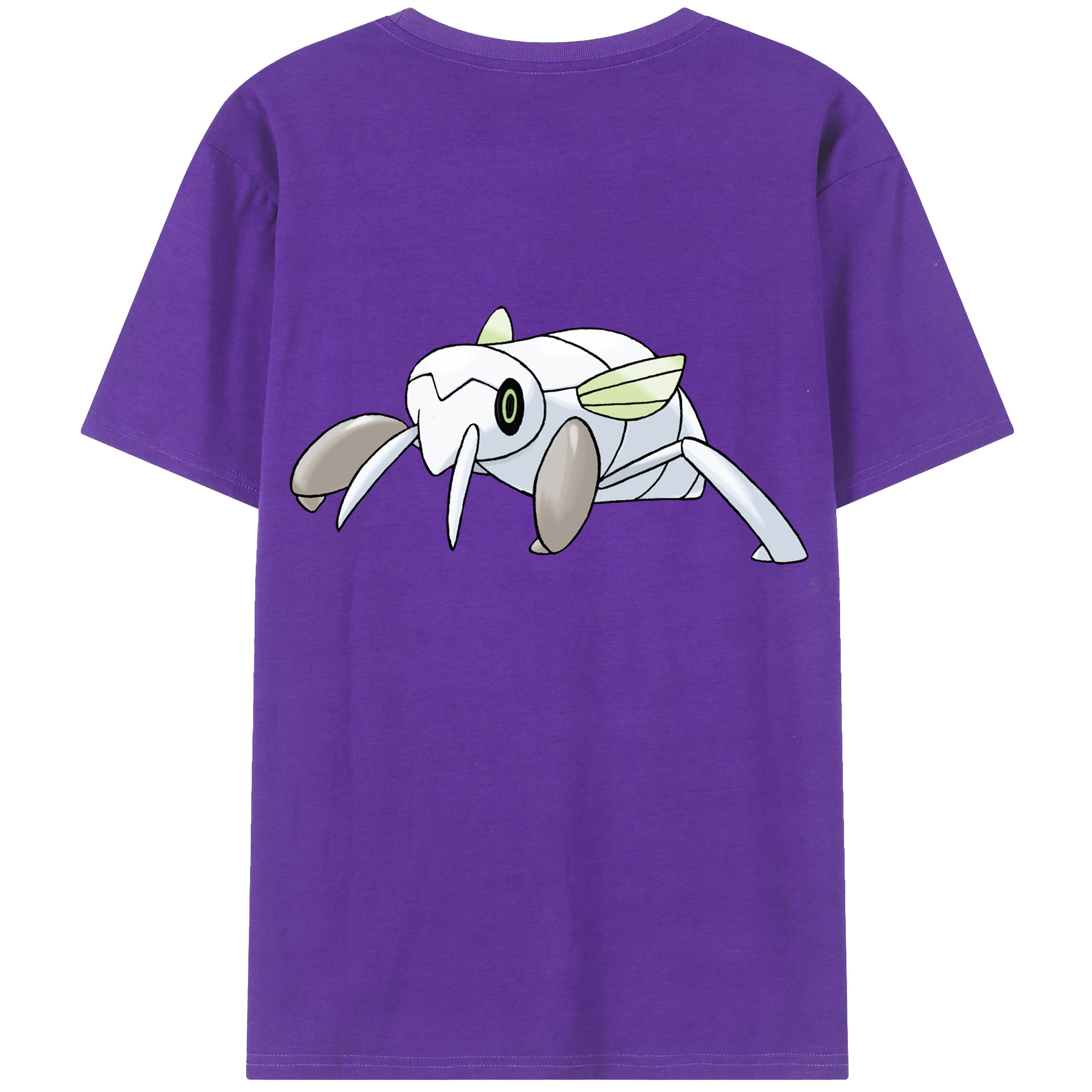 （画像用） ポケットモンスター Pokémon 綿100％ メンズ半袖Tシャツ（バックプリント） 通気性