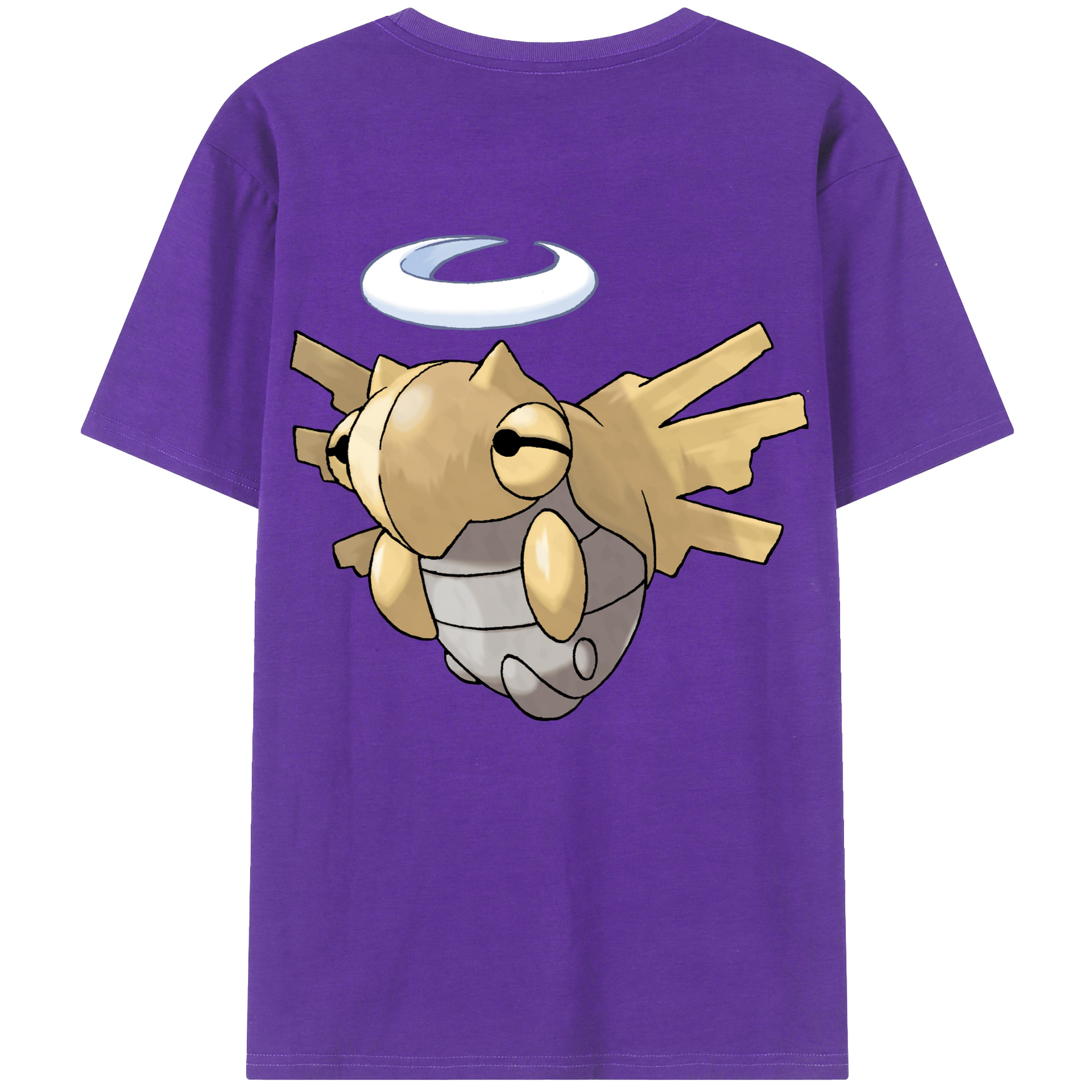 （画像用） ポケットモンスター Pokémon 綿100％ メンズ半袖Tシャツ（バックプリント） 通気性
