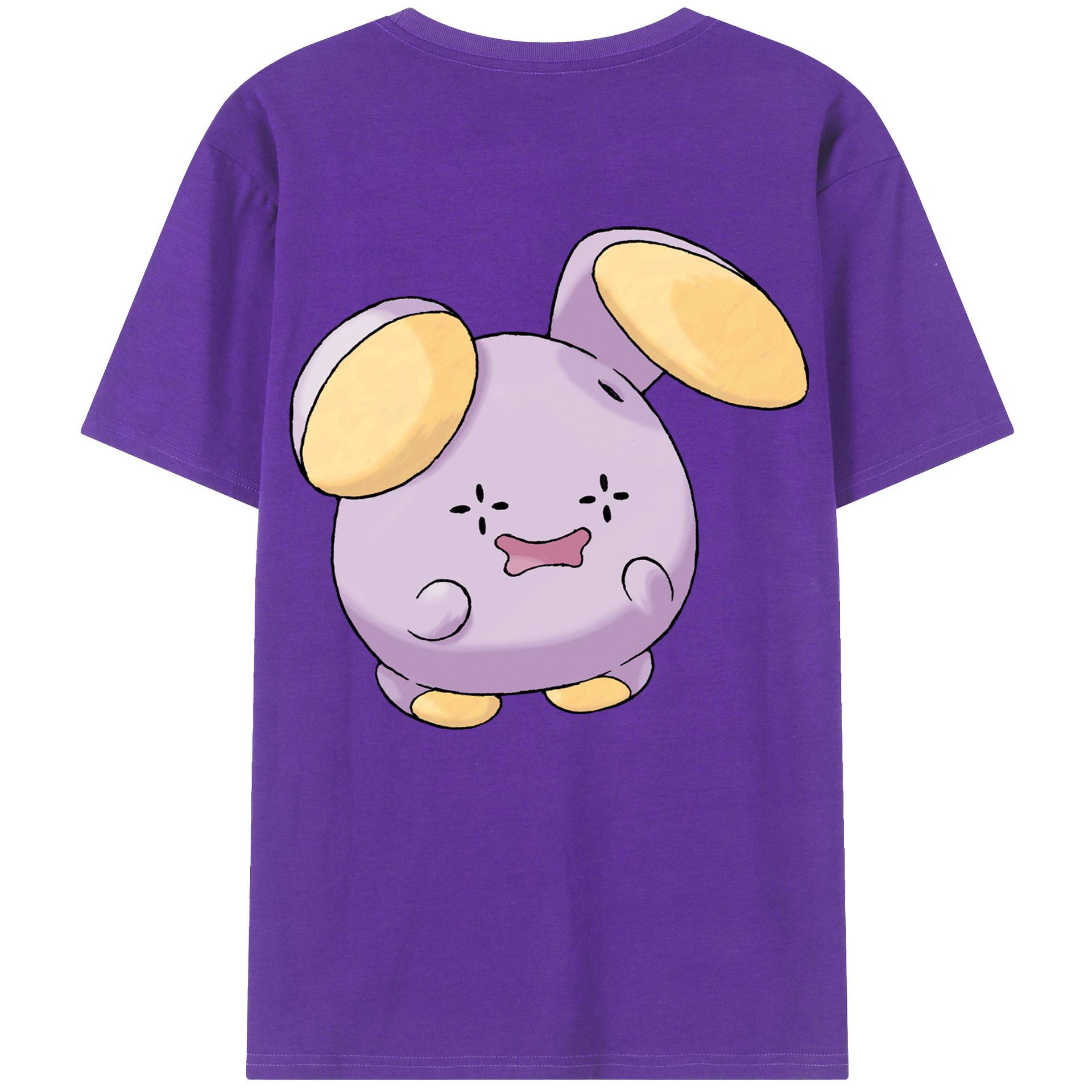 （画像用） ポケットモンスター Pokémon 綿100％ メンズ半袖Tシャツ（バックプリント） 通気性