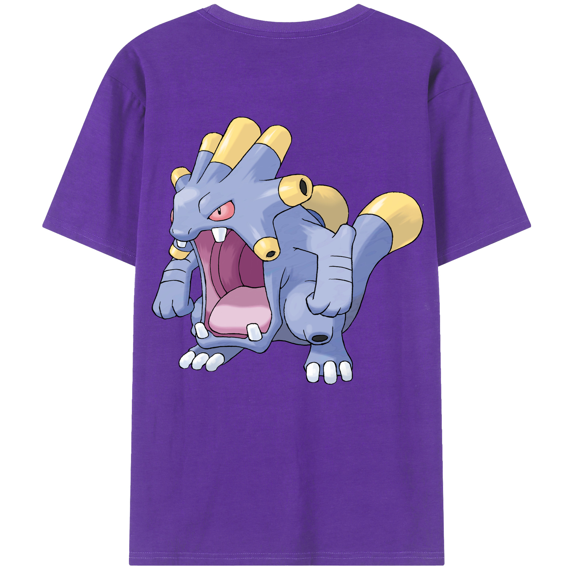 （画像用） ポケットモンスター Pokémon 綿100％ メンズ半袖Tシャツ（バックプリント） 通気性