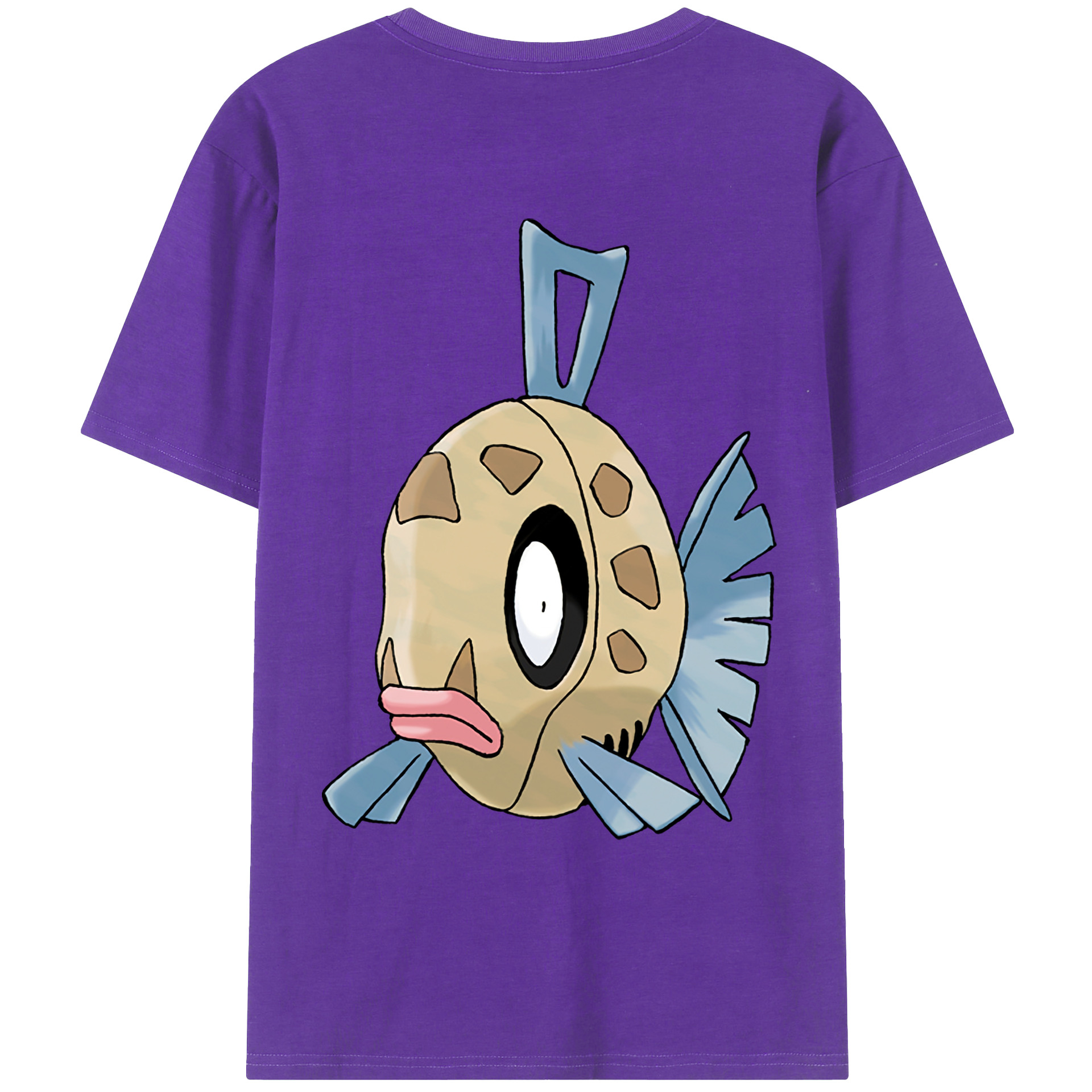 （画像用） ポケットモンスター Pokémon 綿100％ メンズ半袖Tシャツ（バックプリント） 通気性