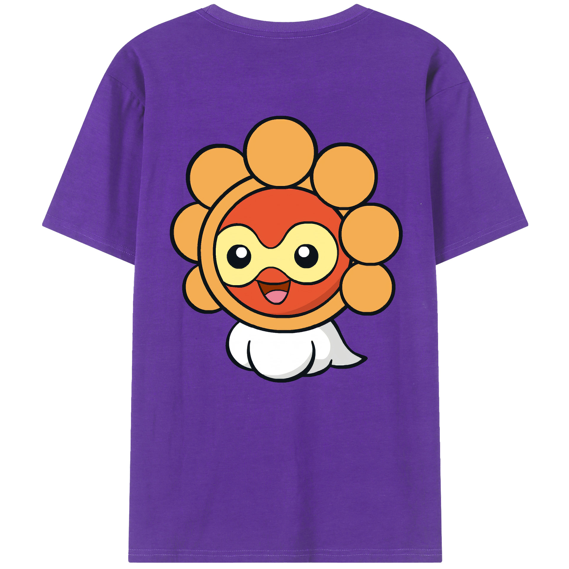 （画像用） ポケットモンスター Pokémon 綿100％ メンズ半袖Tシャツ（バックプリント） 通気性