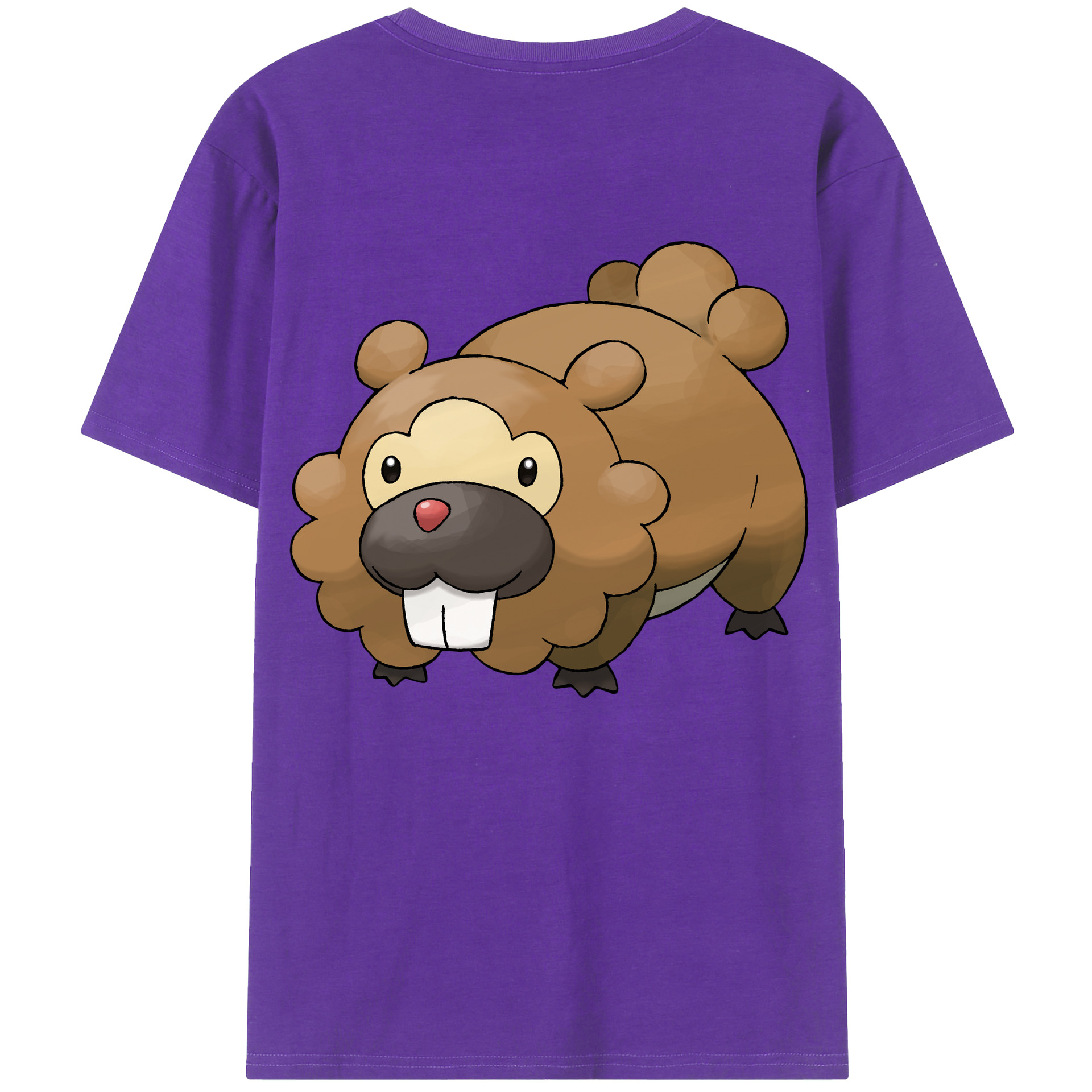 （画像用） ポケットモンスター Pokémon 綿100％ メンズ半袖Tシャツ（バックプリント） 通気性