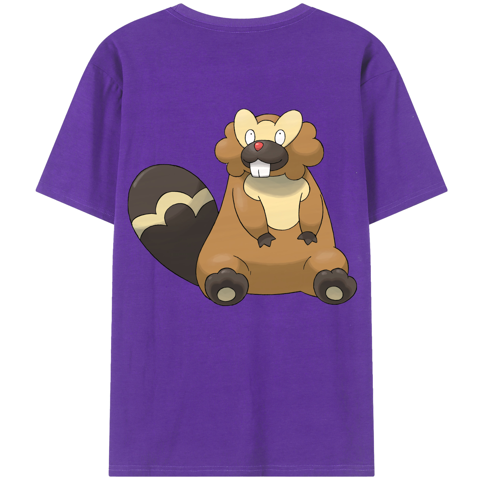 （画像用） ポケットモンスター Pokémon 綿100％ メンズ半袖Tシャツ（バックプリント） 通気性