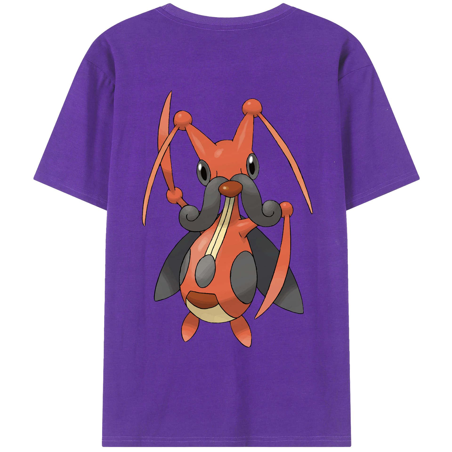 （画像用） ポケットモンスター Pokémon 綿100％ メンズ半袖Tシャツ（バックプリント） 通気性