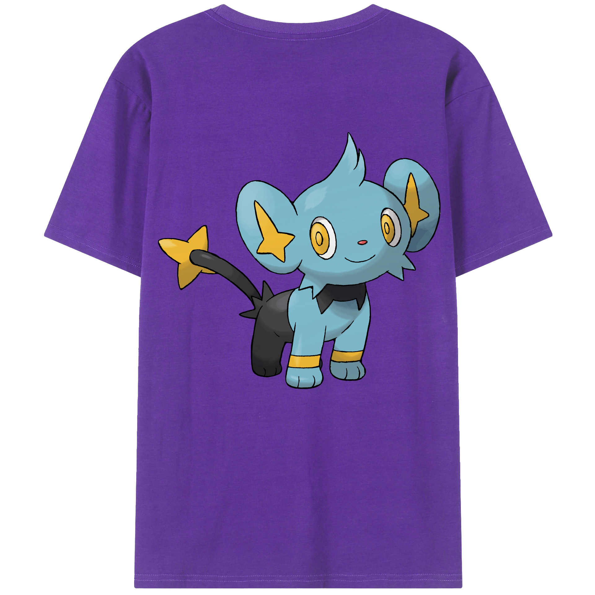 （画像用） ポケットモンスター Pokémon 綿100％ メンズ半袖Tシャツ（バックプリント） 通気性