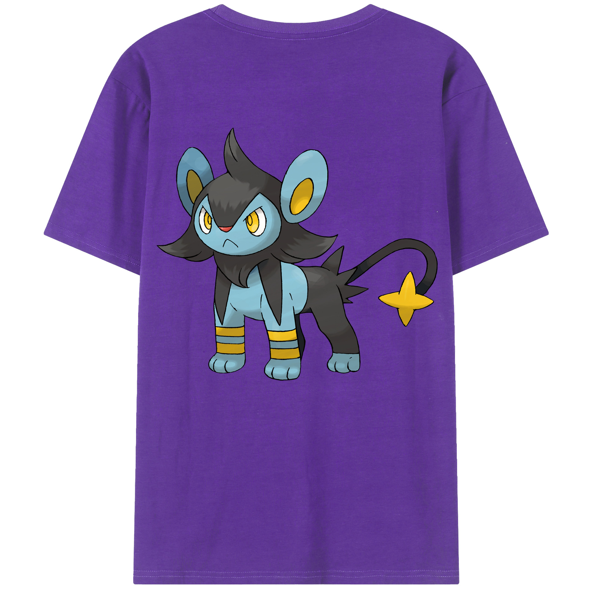 （画像用） ポケットモンスター Pokémon 綿100％ メンズ半袖Tシャツ（バックプリント） 通気性