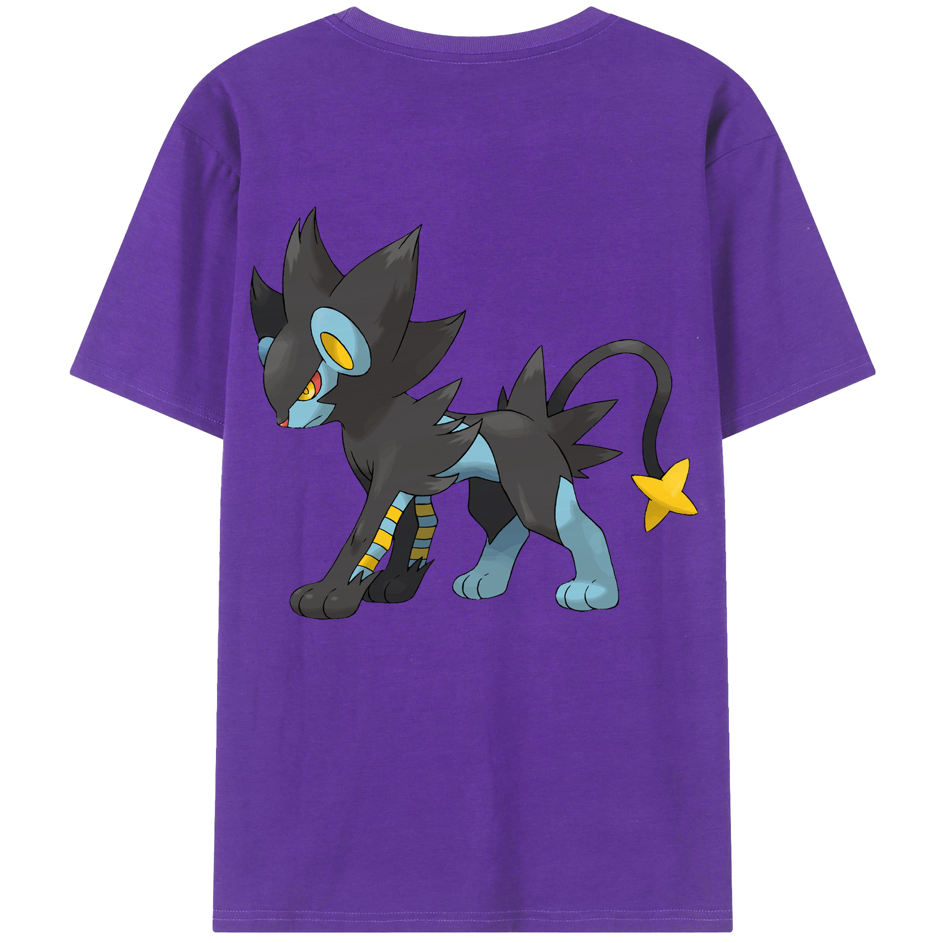 （画像用） ポケットモンスター Pokémon 綿100％ メンズ半袖Tシャツ（バックプリント） 通気性