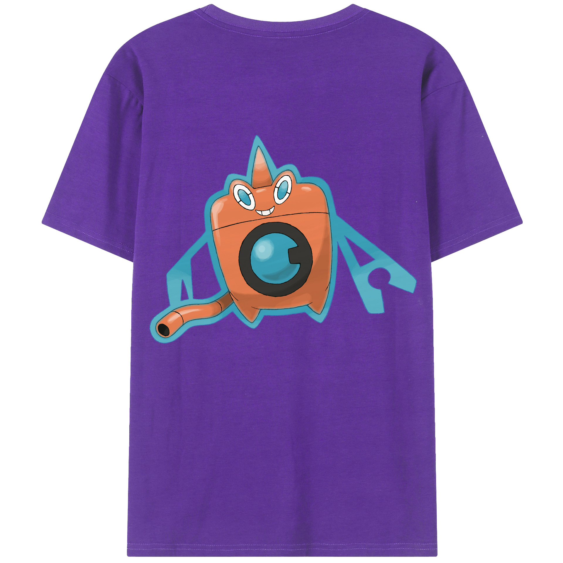（画像用） ポケットモンスター Pokémon 綿100％ メンズ半袖Tシャツ（バックプリント） 通気性
