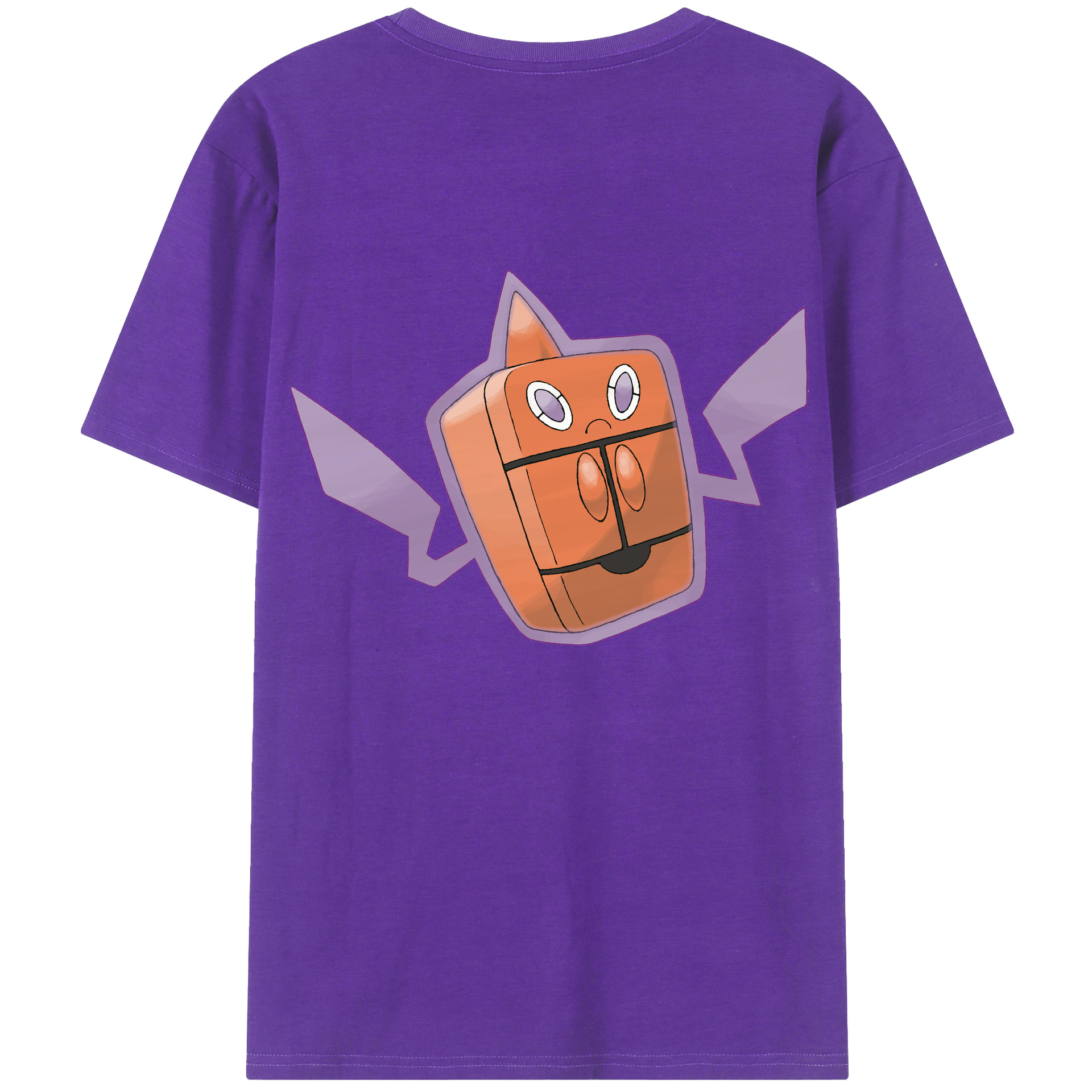 （画像用） ポケットモンスター Pokémon 綿100％ メンズ半袖Tシャツ（バックプリント） 通気性