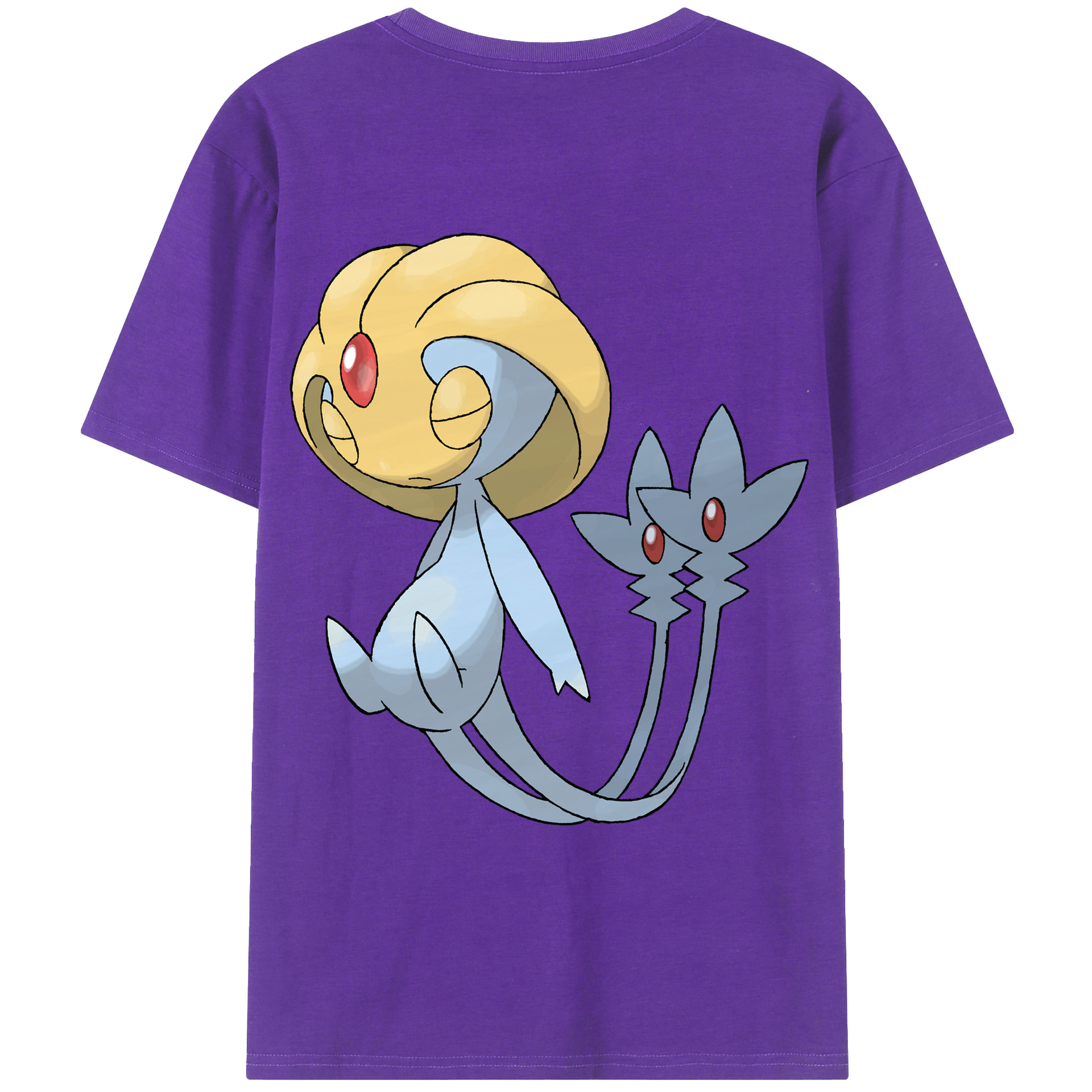 （画像用） ポケットモンスター Pokémon 綿100％ メンズ半袖Tシャツ（バックプリント） 通気性