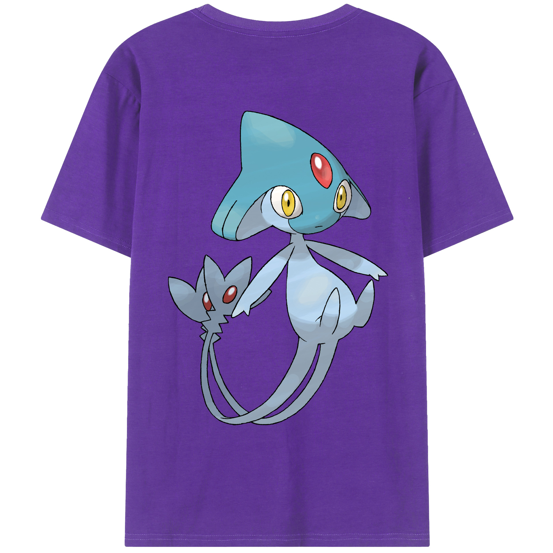 （画像用） ポケットモンスター Pokémon 綿100％ メンズ半袖Tシャツ（バックプリント） 通気性
