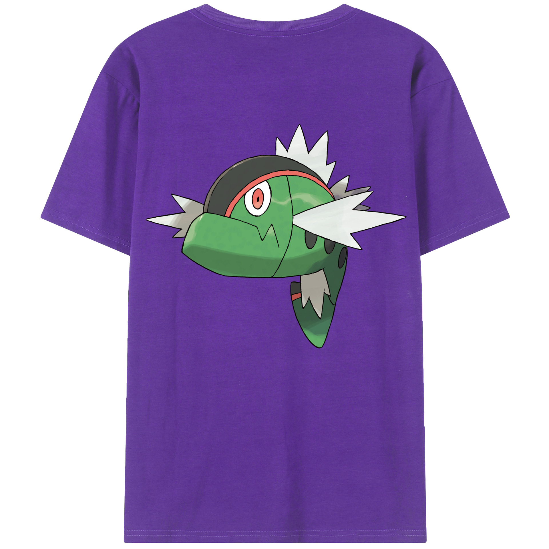 （画像用） ポケットモンスター Pokémon 綿100％ メンズ半袖Tシャツ（バックプリント） 通気性