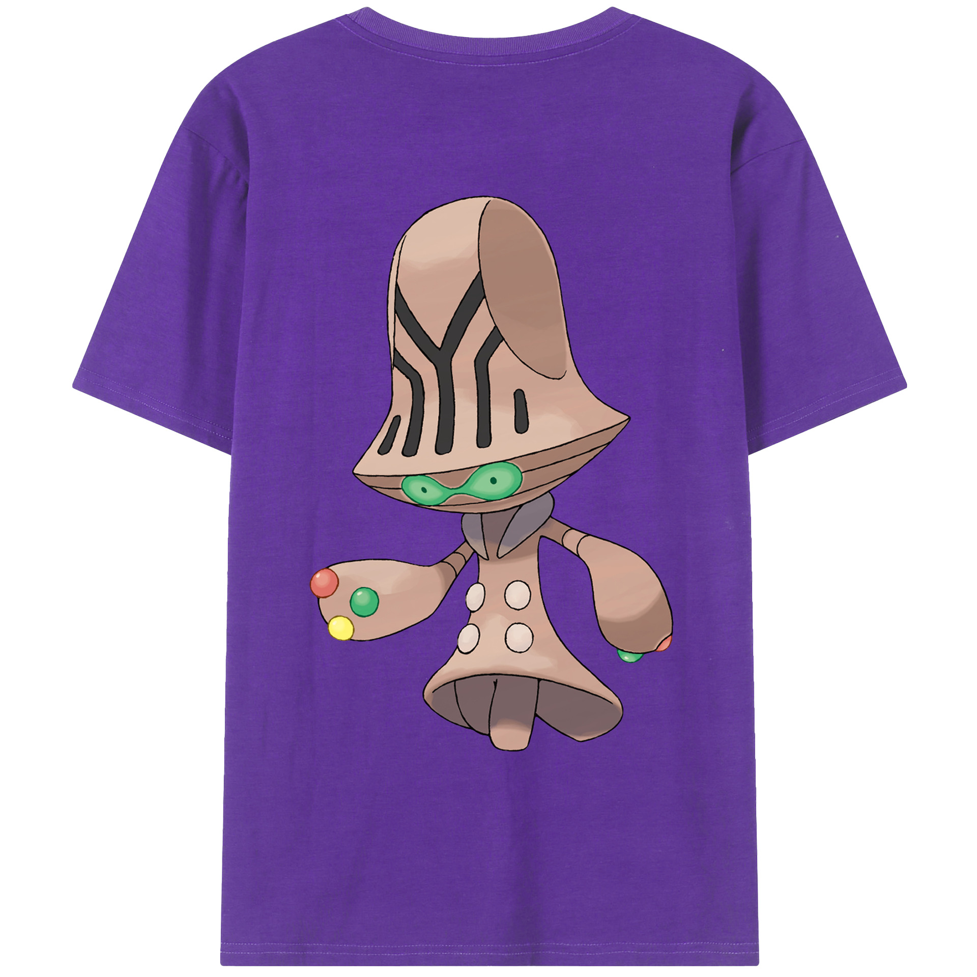 （画像用） ポケットモンスター Pokémon 綿100％ メンズ半袖Tシャツ（バックプリント） 通気性