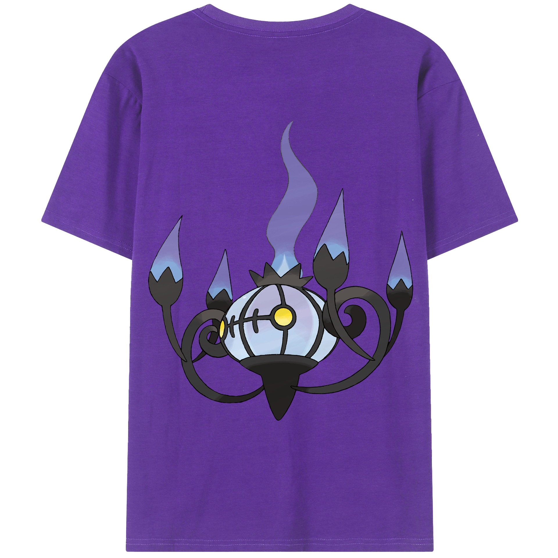 （画像用） ポケットモンスター Pokémon 綿100％ メンズ半袖Tシャツ（バックプリント） 通気性