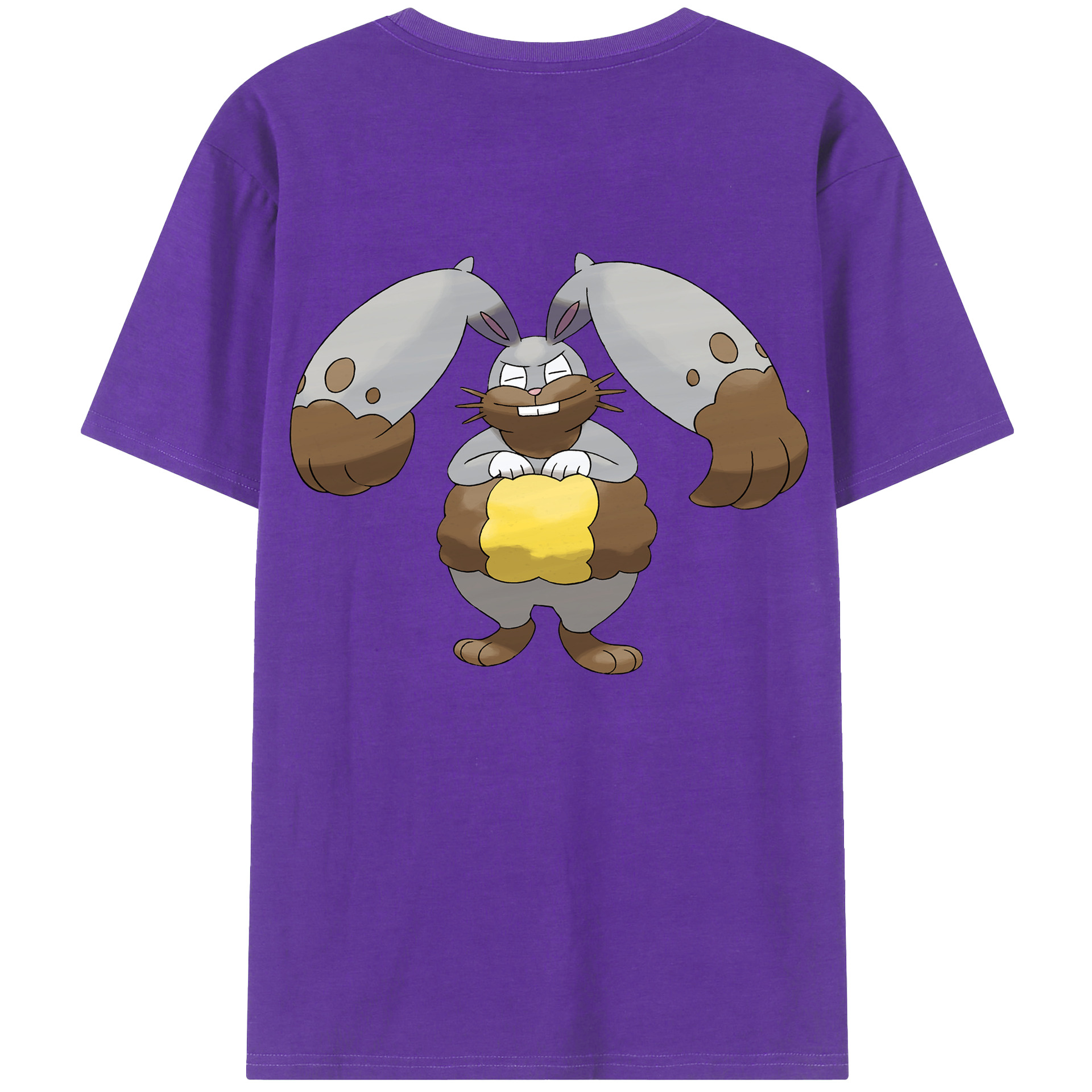 （画像用） ポケットモンスター Pokémon 綿100％ メンズ半袖Tシャツ（バックプリント） 通気性