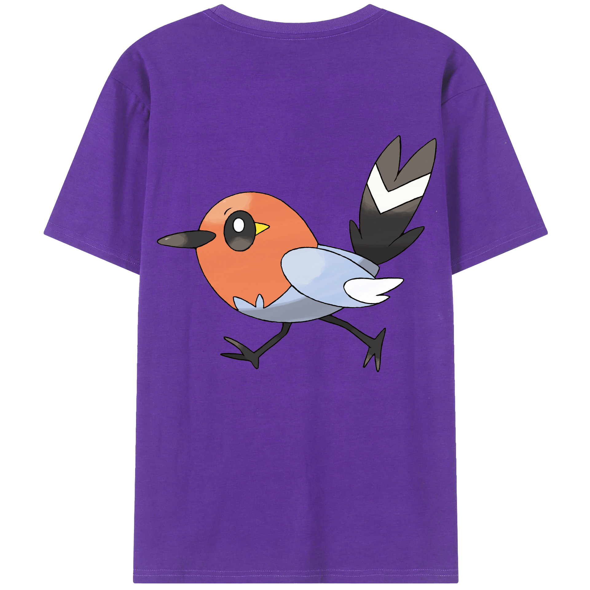 （画像用） ポケットモンスター Pokémon 綿100％ メンズ半袖Tシャツ（バックプリント） 通気性