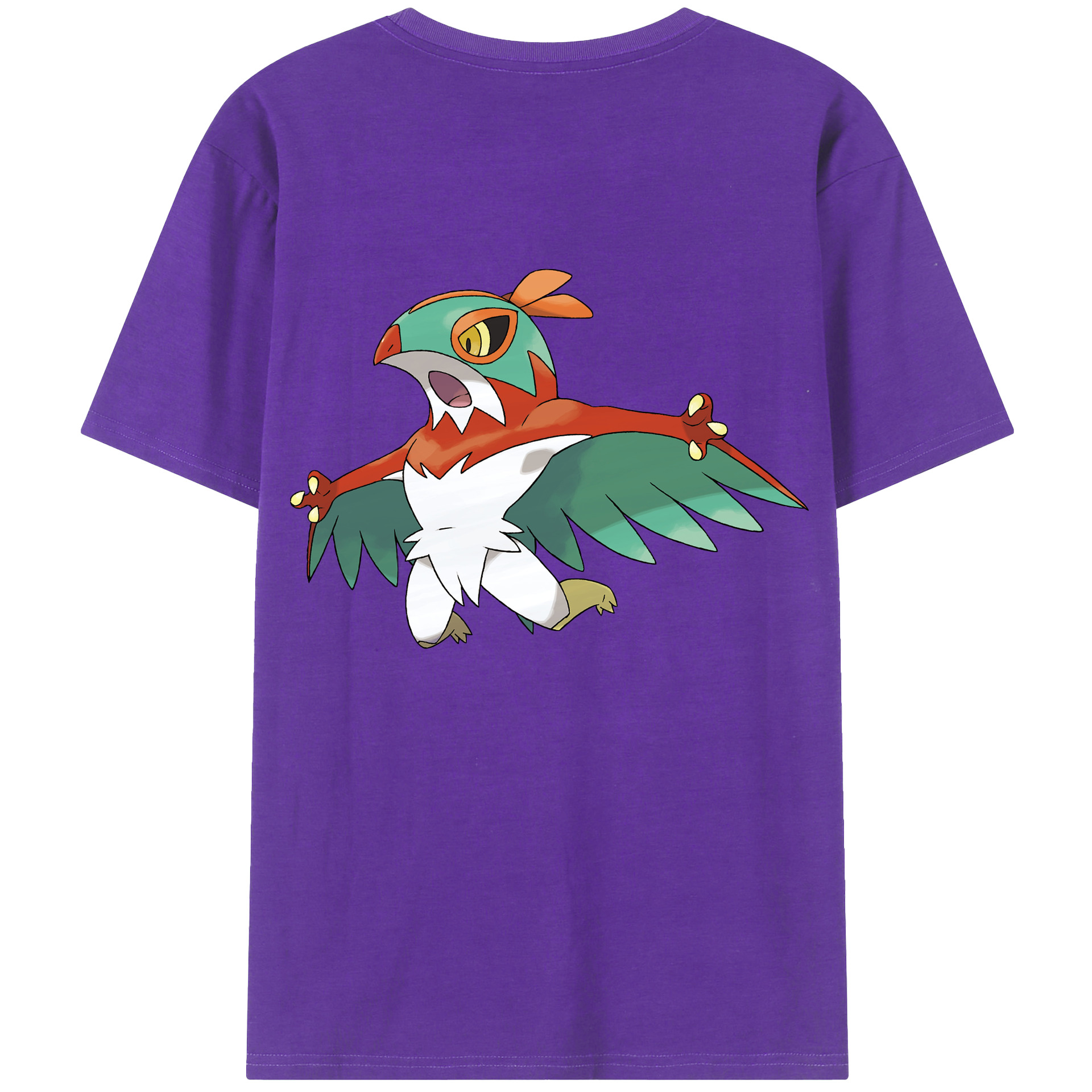 （画像用） ポケットモンスター Pokémon 綿100％ メンズ半袖Tシャツ（バックプリント） 通気性