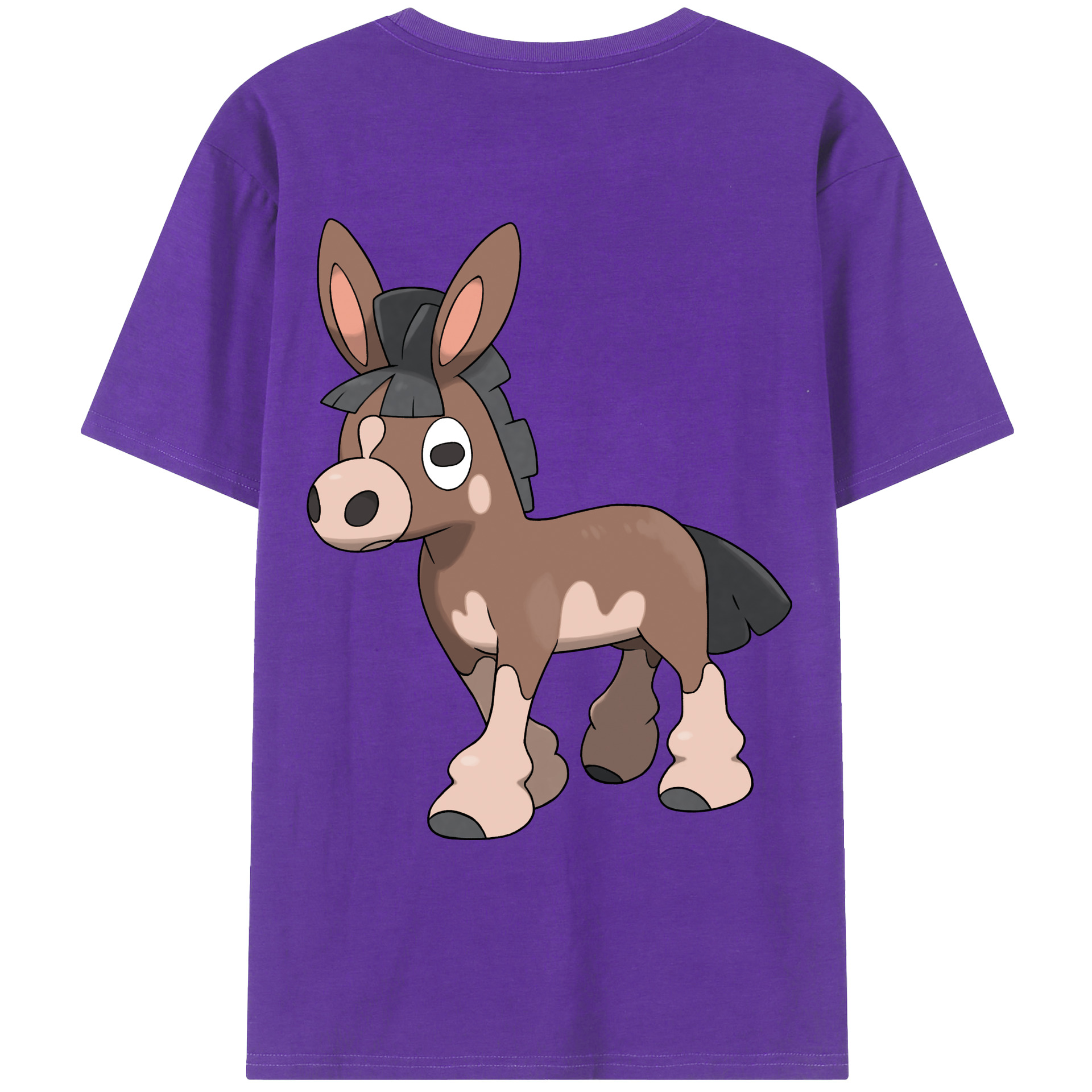 （画像用） ポケットモンスター Pokémon 綿100％ メンズ半袖Tシャツ（バックプリント） 通気性