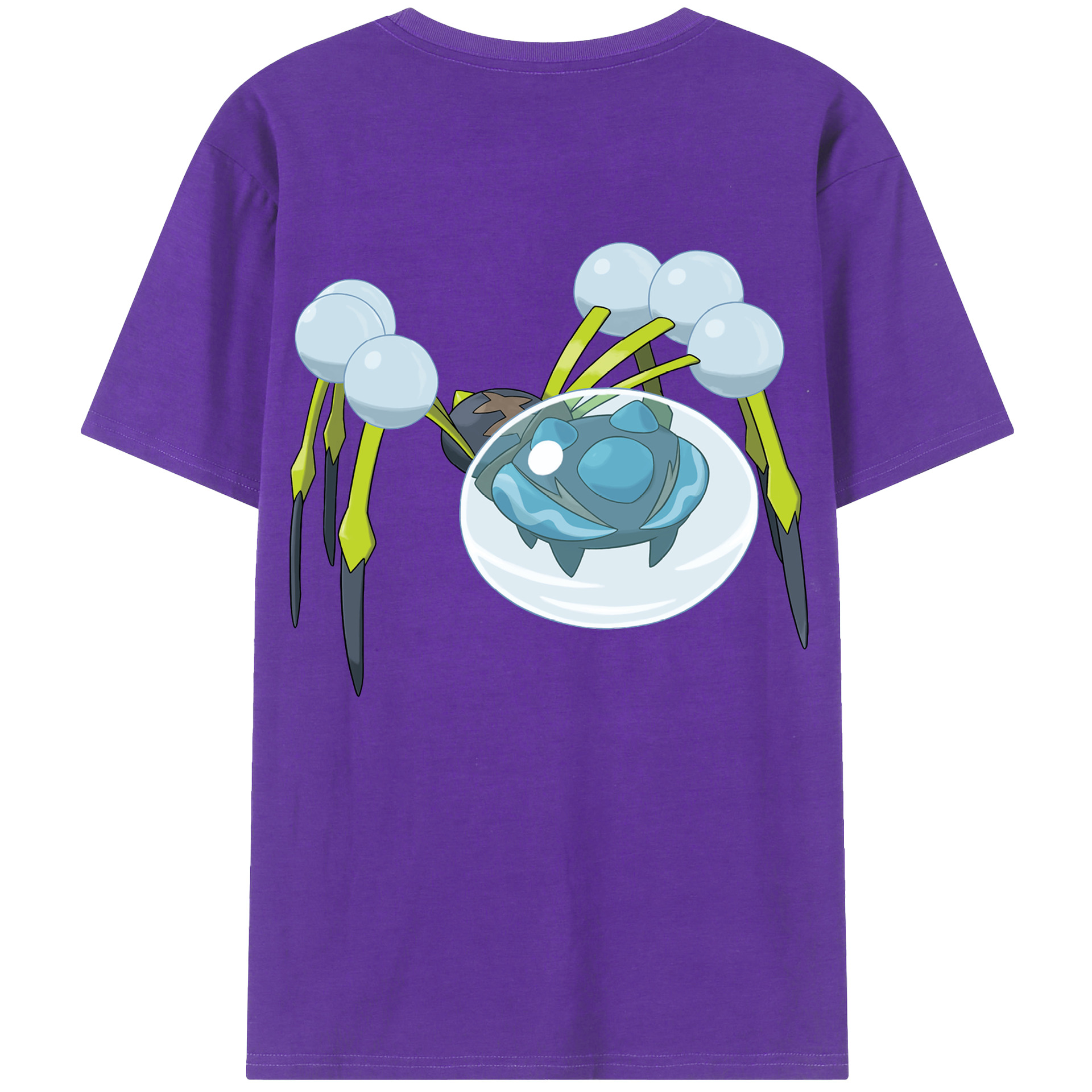 （画像用） ポケットモンスター Pokémon 綿100％ メンズ半袖Tシャツ（バックプリント） 通気性