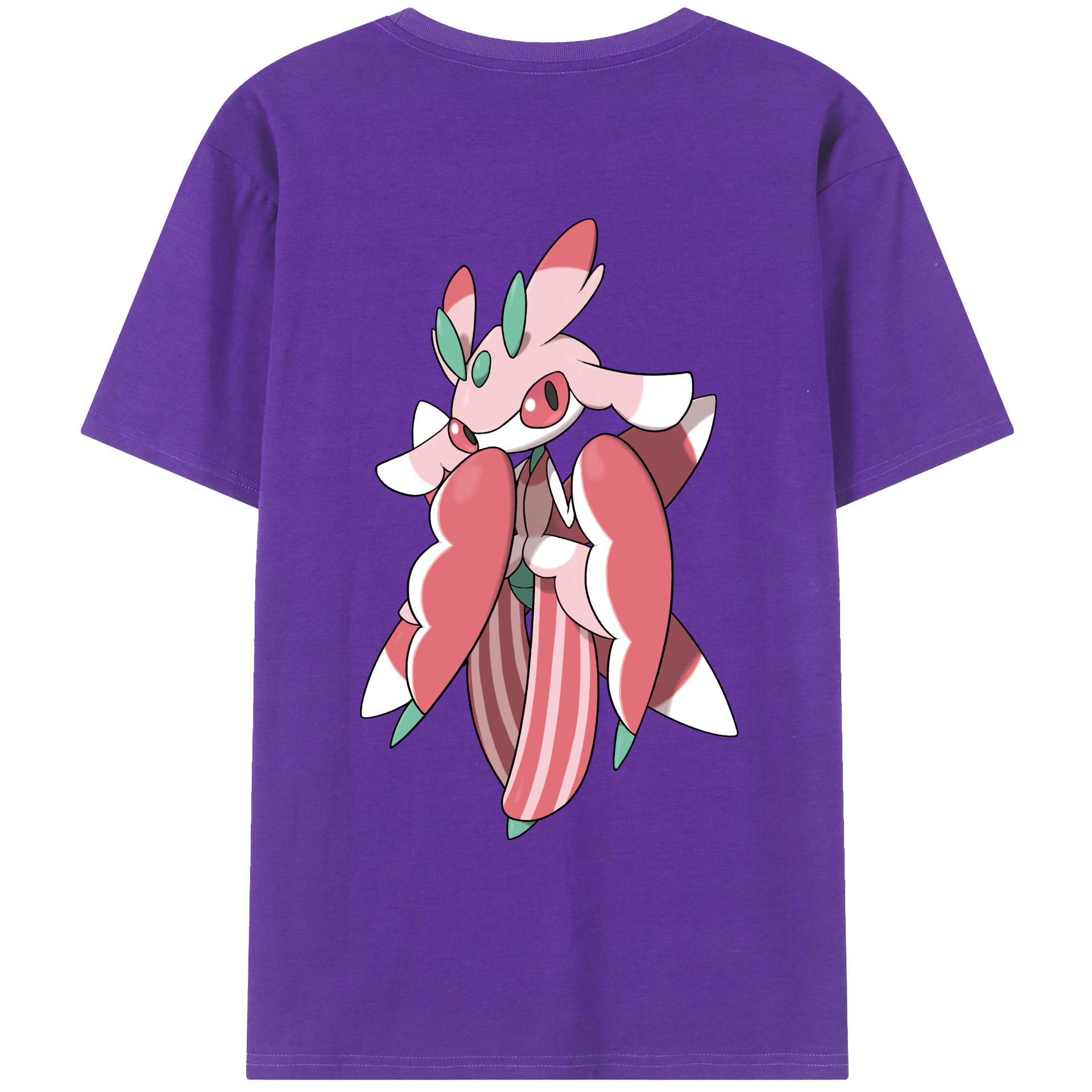 （画像用） ポケットモンスター Pokémon 綿100％ メンズ半袖Tシャツ（バックプリント） 通気性