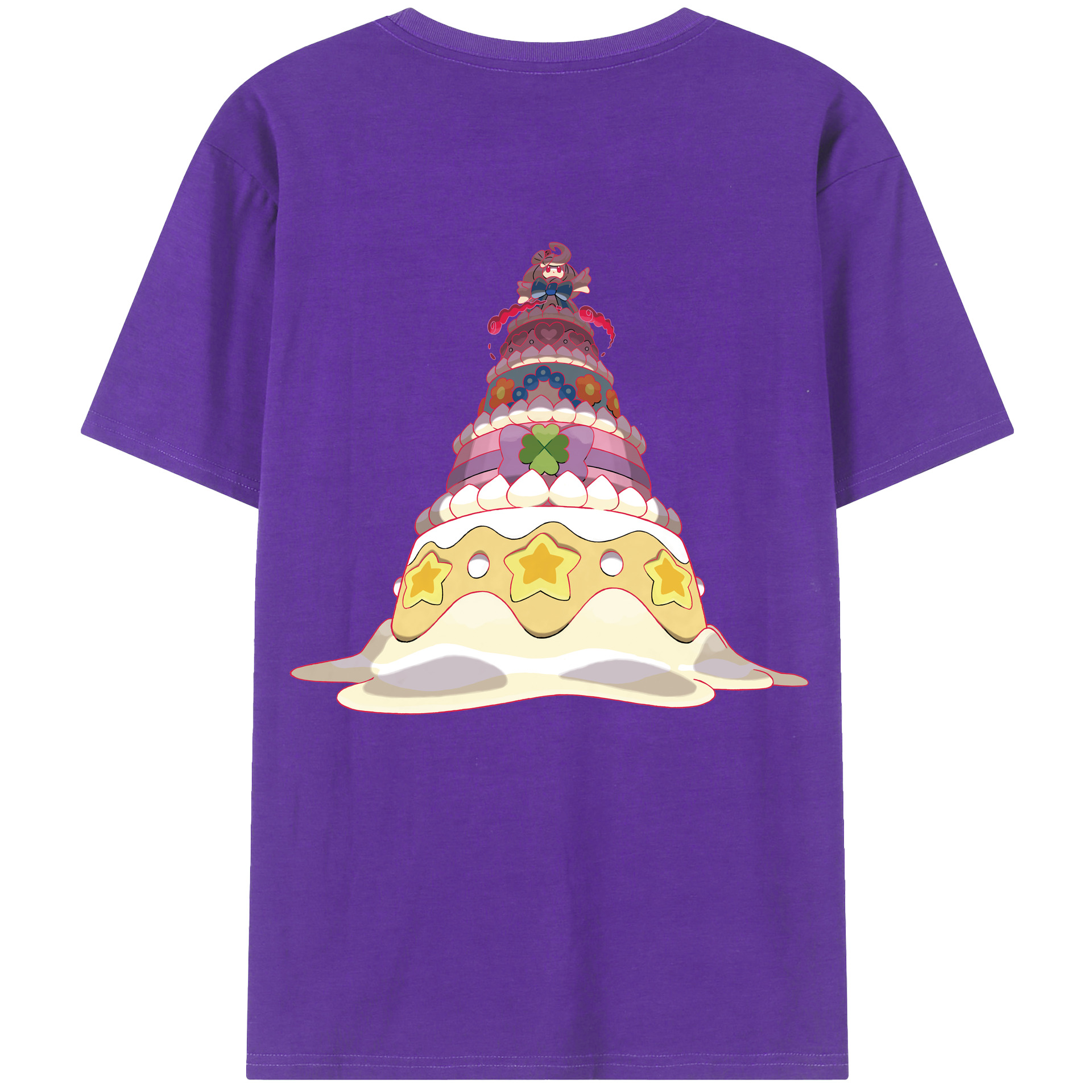 （画像用） ポケットモンスター Pokémon 綿100％ メンズ半袖Tシャツ（バックプリント） 通気性