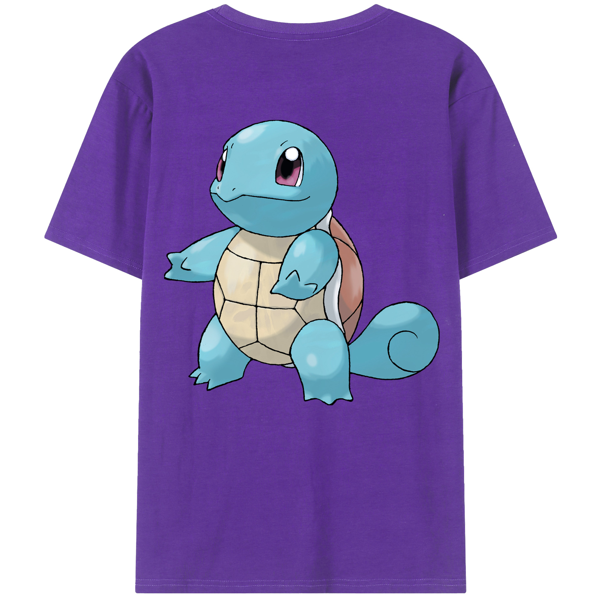 （画像用） ポケットモンスター Pokémon 綿100％ メンズ半袖Tシャツ（バックプリント） 通気性