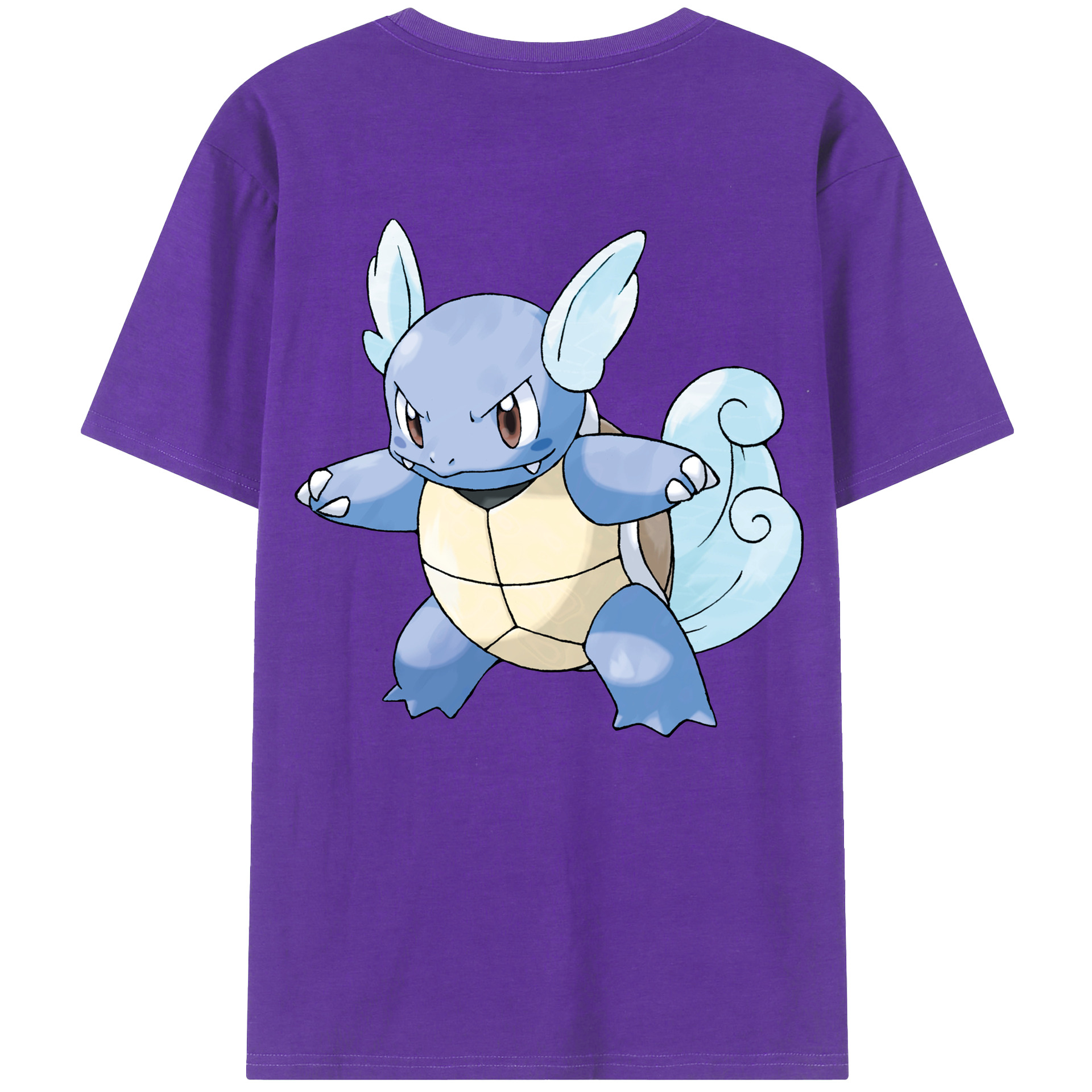 （画像用） ポケットモンスター Pokémon 綿100％ メンズ半袖Tシャツ（バックプリント） 通気性