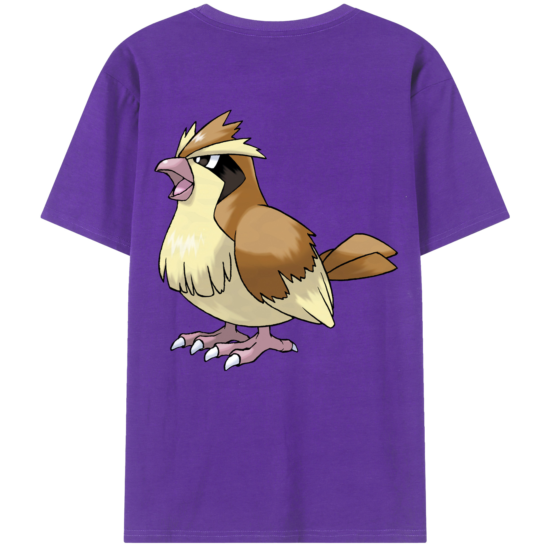 （画像用） ポケットモンスター Pokémon 綿100％ メンズ半袖Tシャツ（バックプリント） 通気性