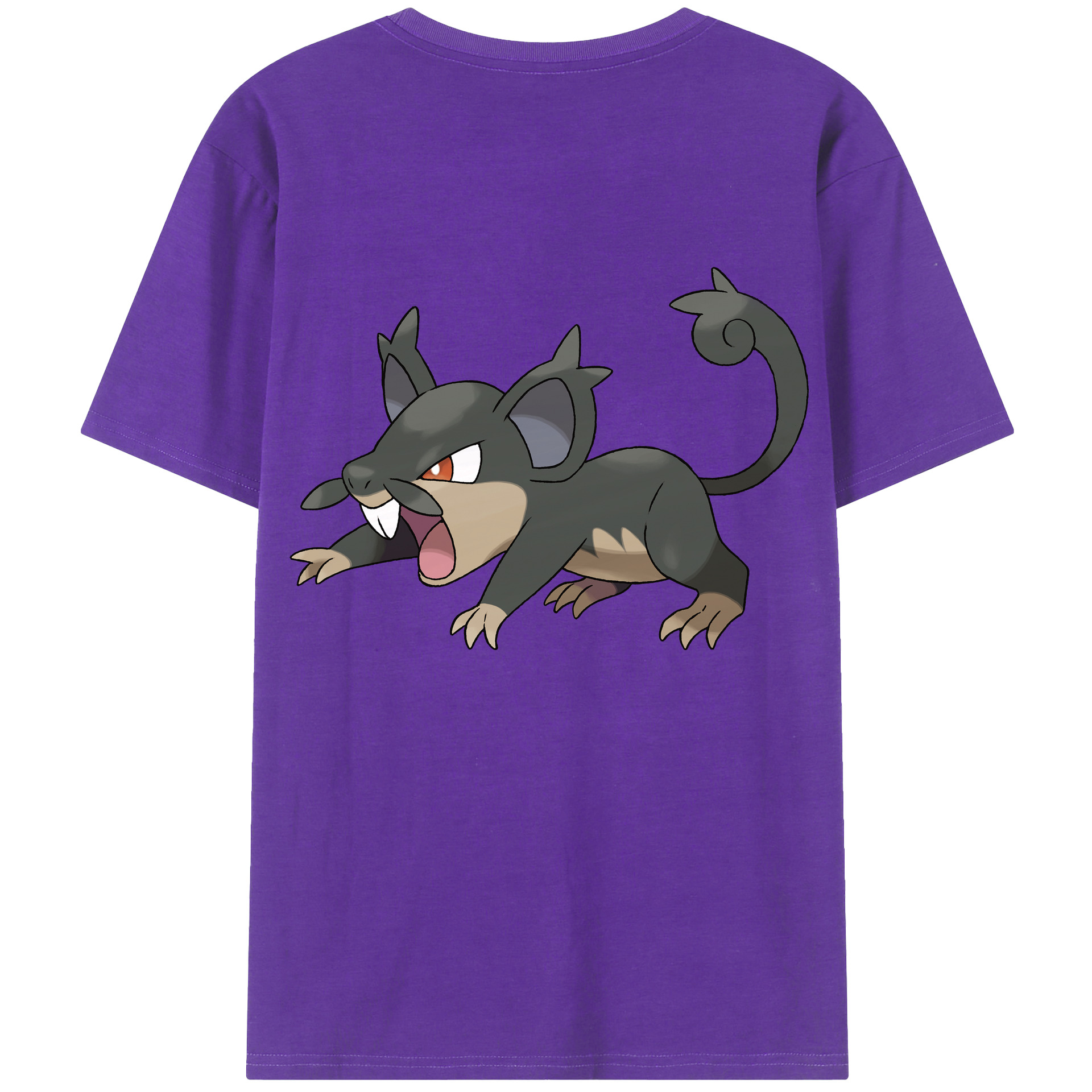 （画像用） ポケットモンスター Pokémon 綿100％ メンズ半袖Tシャツ（バックプリント） 通気性