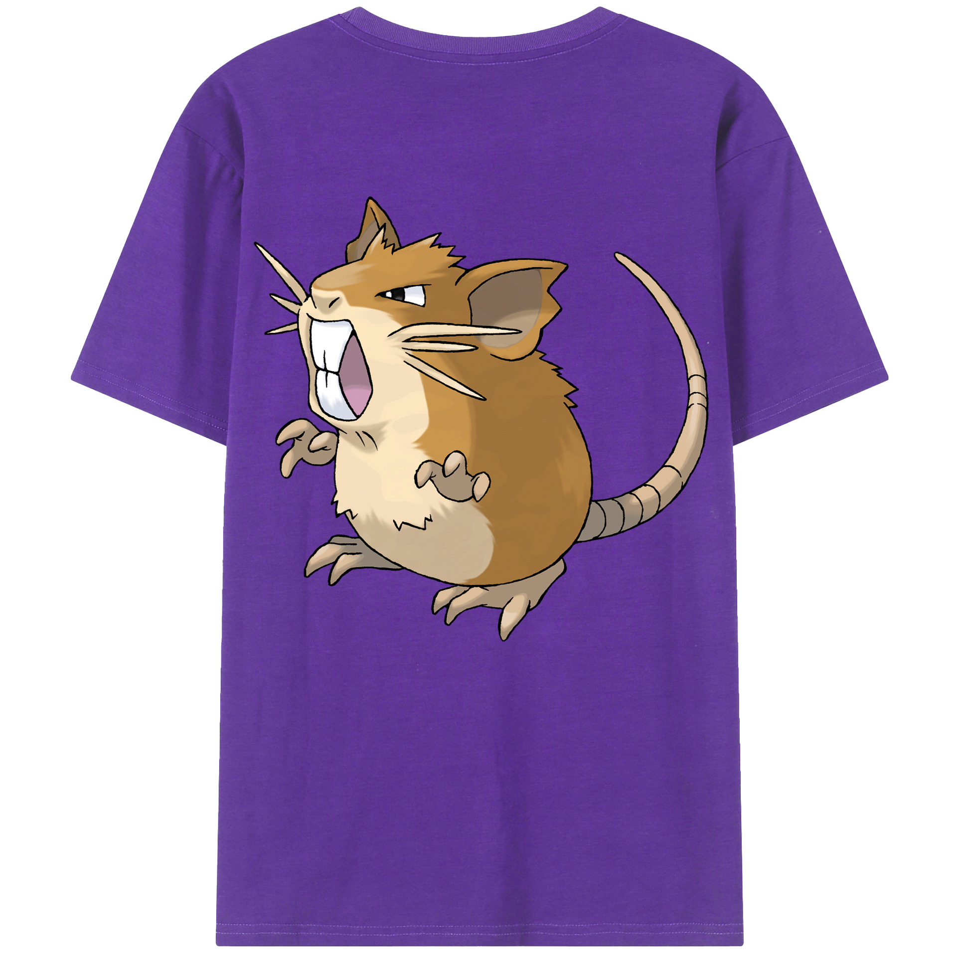 （画像用） ポケットモンスター Pokémon 綿100％ メンズ半袖Tシャツ（バックプリント） 通気性