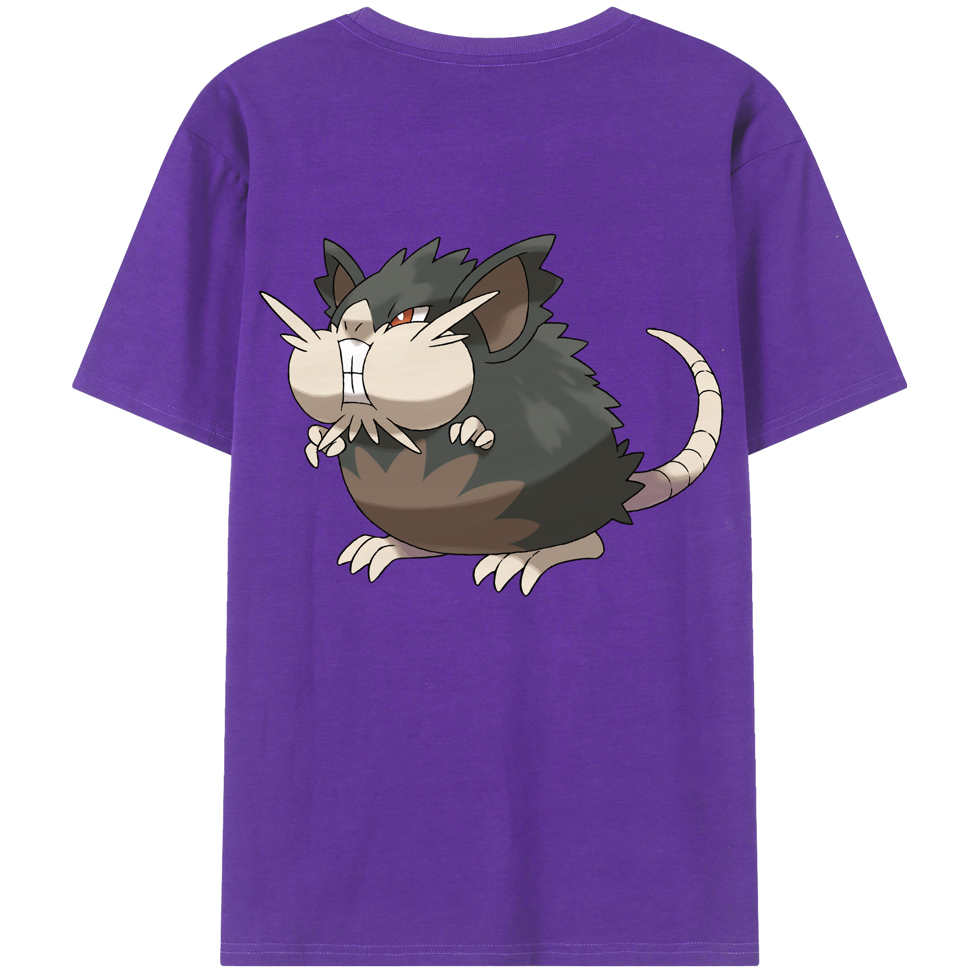 （画像用） ポケットモンスター Pokémon 綿100％ メンズ半袖Tシャツ（バックプリント） 通気性