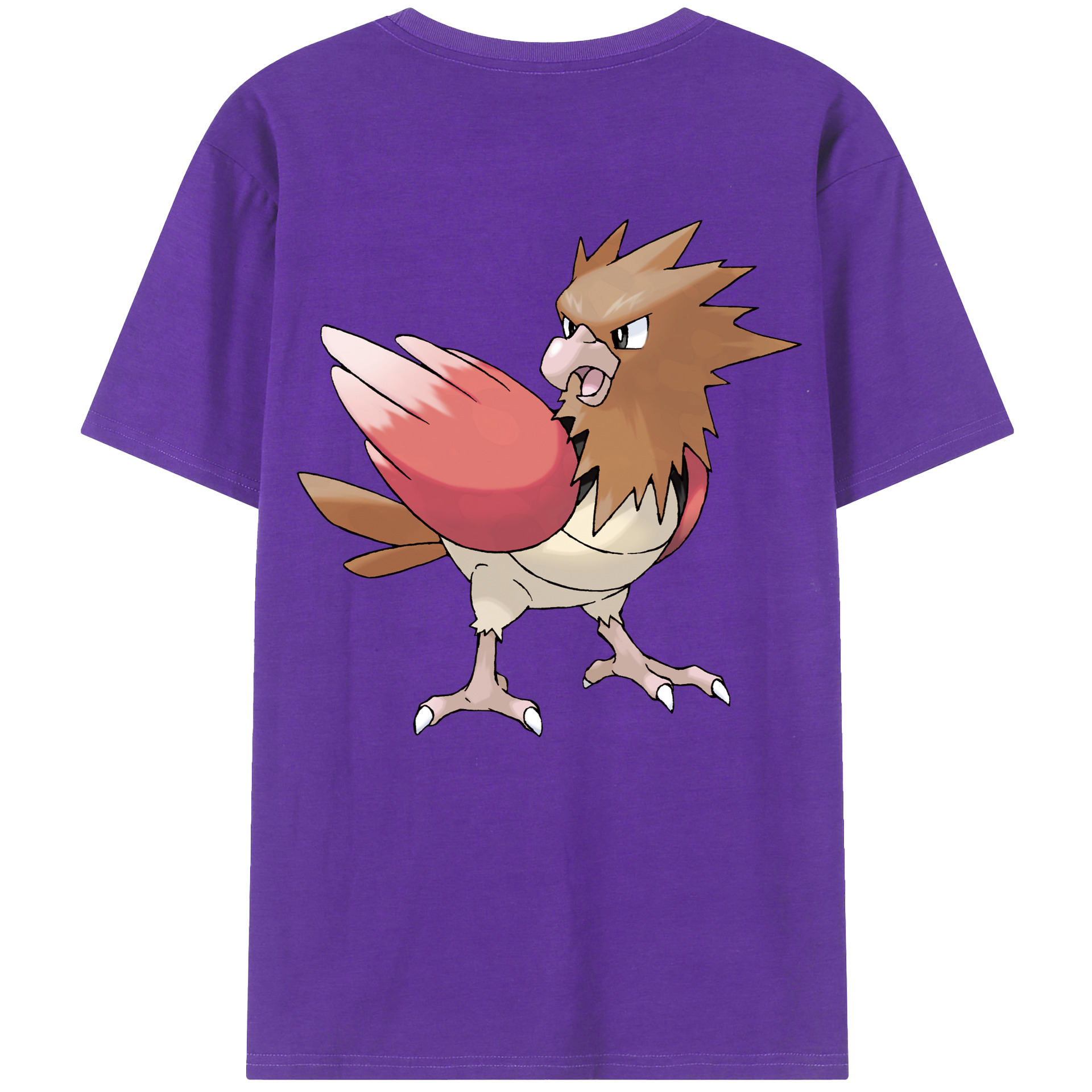 （画像用） ポケットモンスター Pokémon 綿100％ メンズ半袖Tシャツ（バックプリント） 通気性