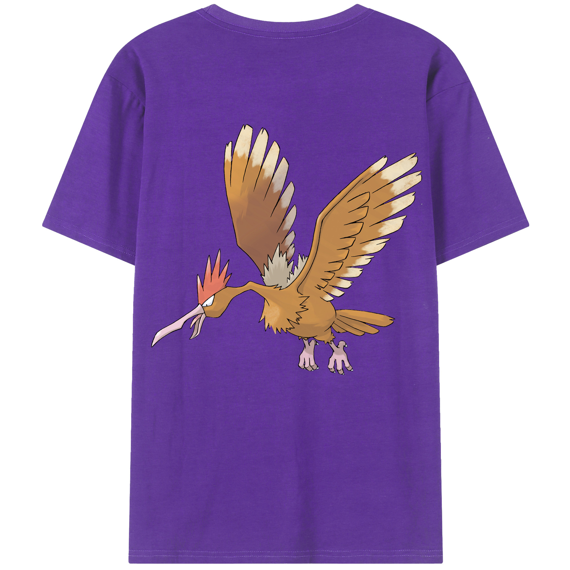 （画像用） ポケットモンスター Pokémon 綿100％ メンズ半袖Tシャツ（バックプリント） 通気性