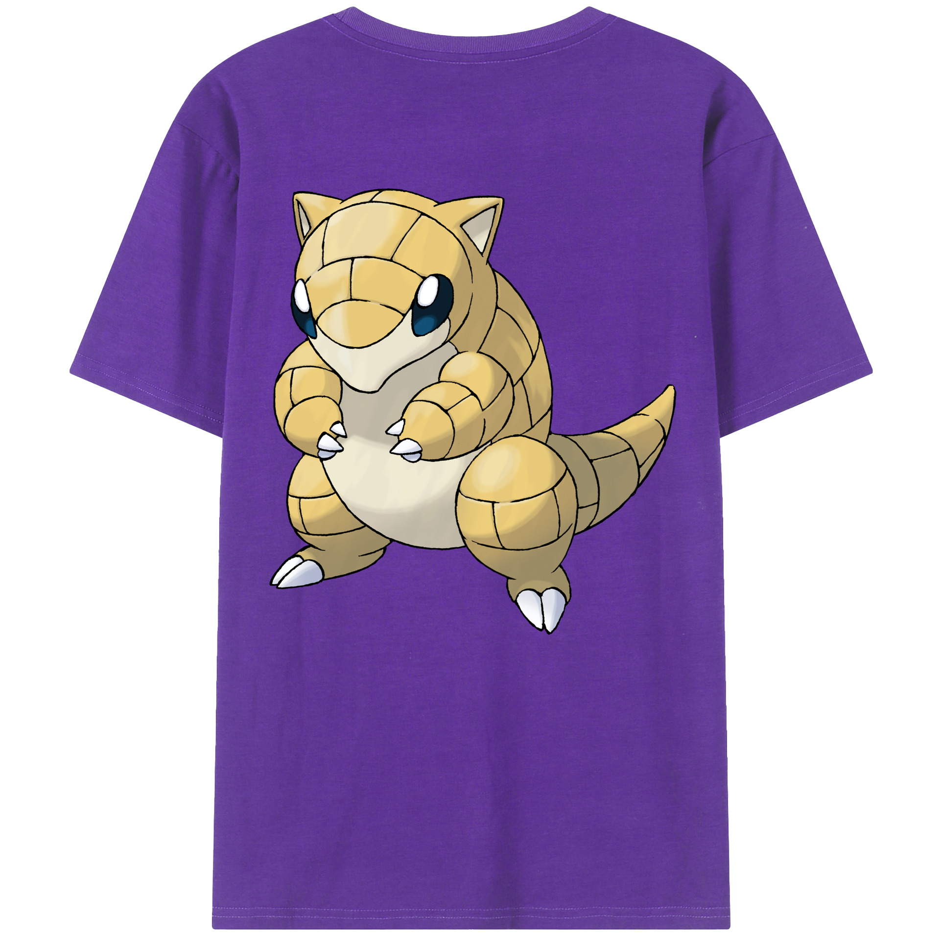 （画像用） ポケットモンスター Pokémon 綿100％ メンズ半袖Tシャツ（バックプリント） 通気性