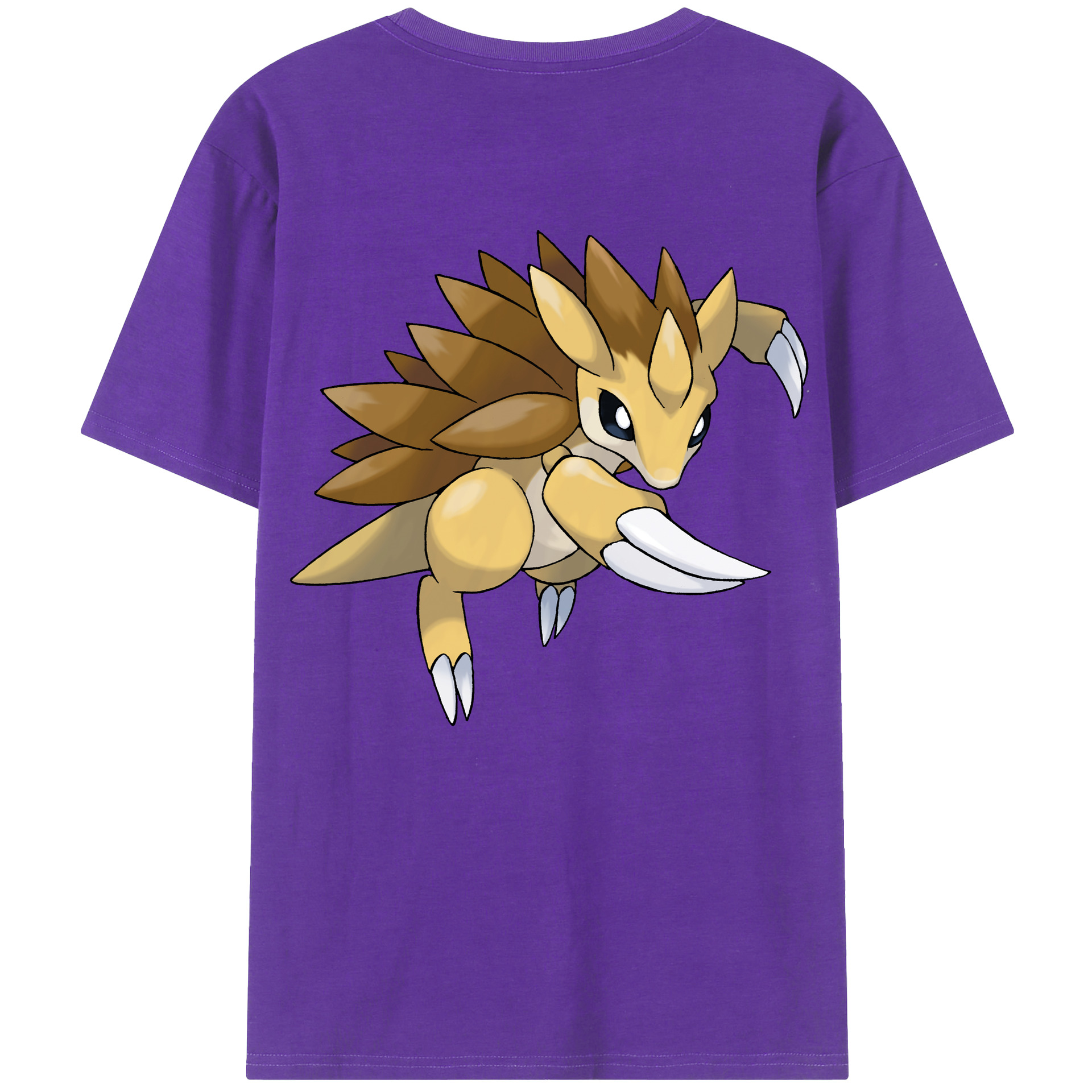 （画像用） ポケットモンスター Pokémon 綿100％ メンズ半袖Tシャツ（バックプリント） 通気性