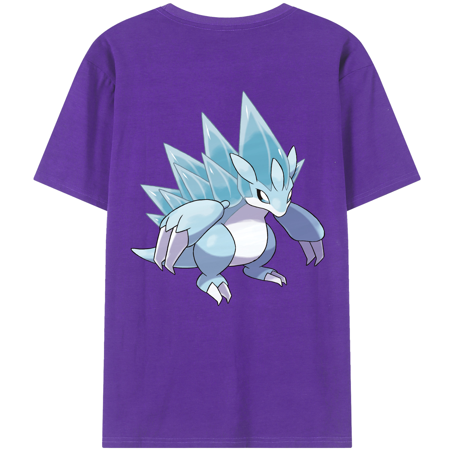 （画像用） ポケットモンスター Pokémon 綿100％ メンズ半袖Tシャツ（バックプリント） 通気性